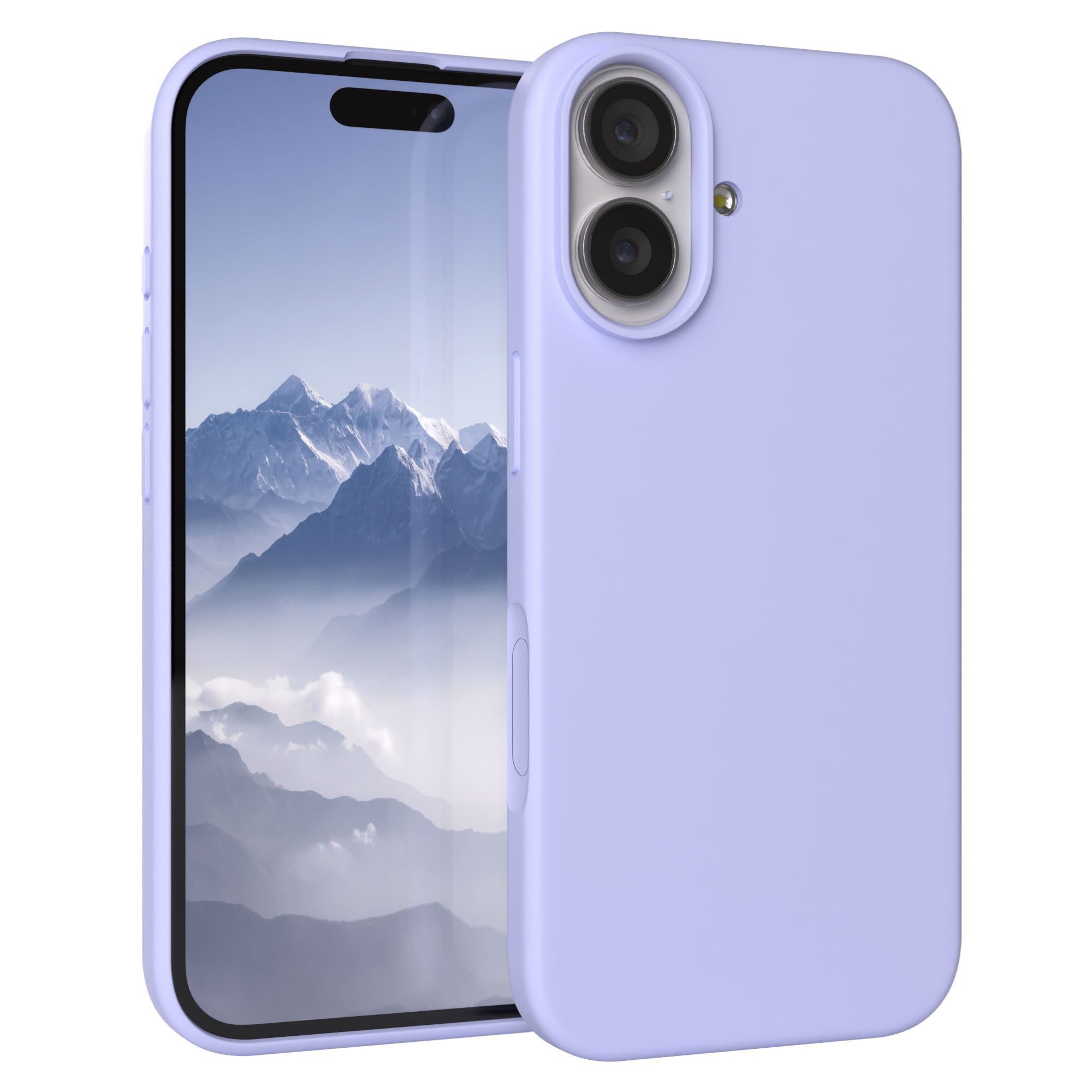 EAZY CASE Handyhülle für Apple iPhone 17 Hülle Silikon 6,3 Zoll, Handytasche aus Silikon Slimcover stoßfest Violett / Lila Lavendel