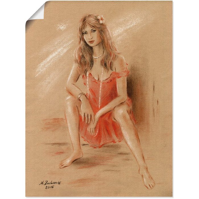 Artland Wandbild Sehnsucht - Erotik Frauen Frau (1 St) als Alubild Leinwandbild Wandaufkleber oder Poster in versch. Größen