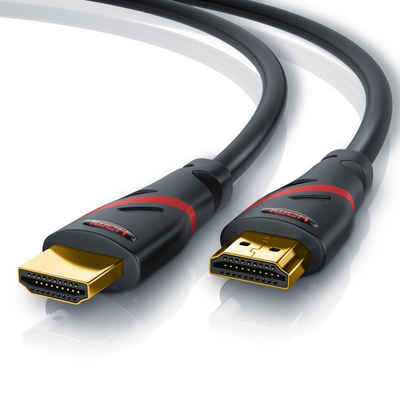 CSL HDMI-Kabel, 2.0b, HDMI Typ A (50 cm), 4K Ultra HD, UHD, Full HD, 3D, ARC, High Speed mit Ethernet - 0,5m