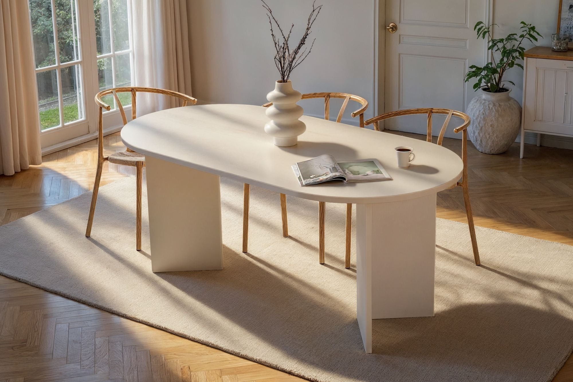 Skye Decor Esstisch Sablin (1-St., 1 Tisch), modernes Design, stabile 180 x günstig online kaufen