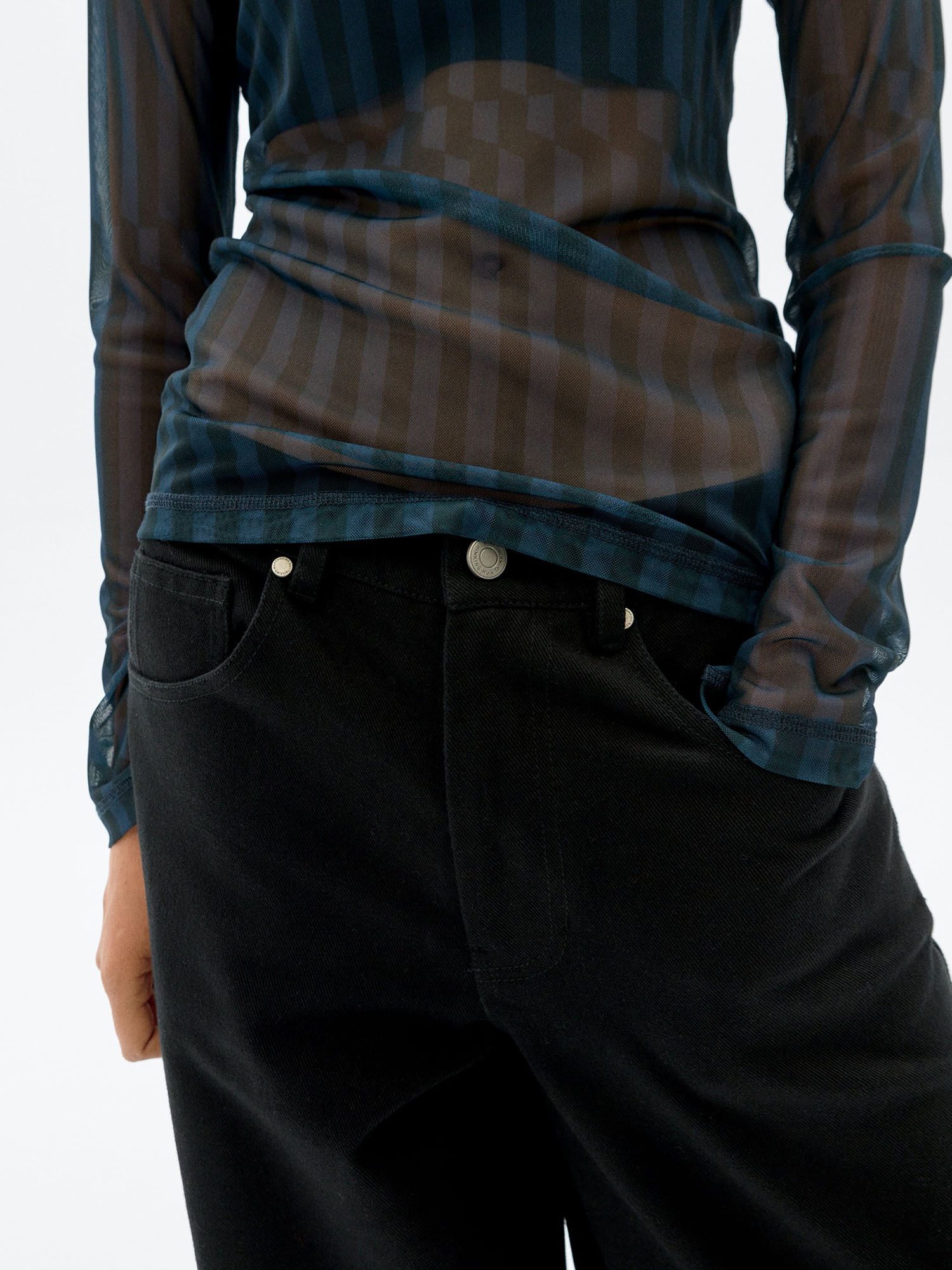 Thinking Mu Weite Jeans Black Hedda Pants