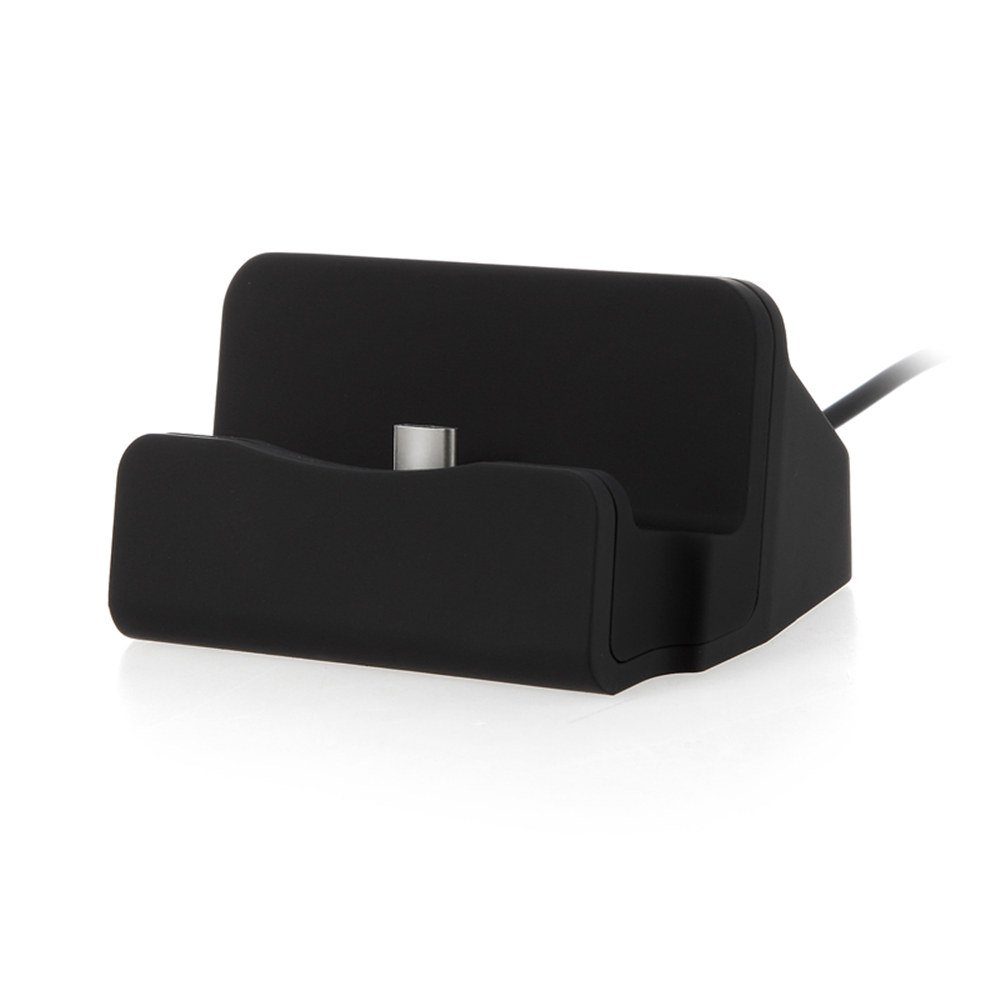 Kabel zum Laden und Synchronisieren Docking Station Micro USB Tisch Lade Dock Ladegerät Charger inkl schwarz 2017 K-S-Trade Dockingstation für Cubot X18 