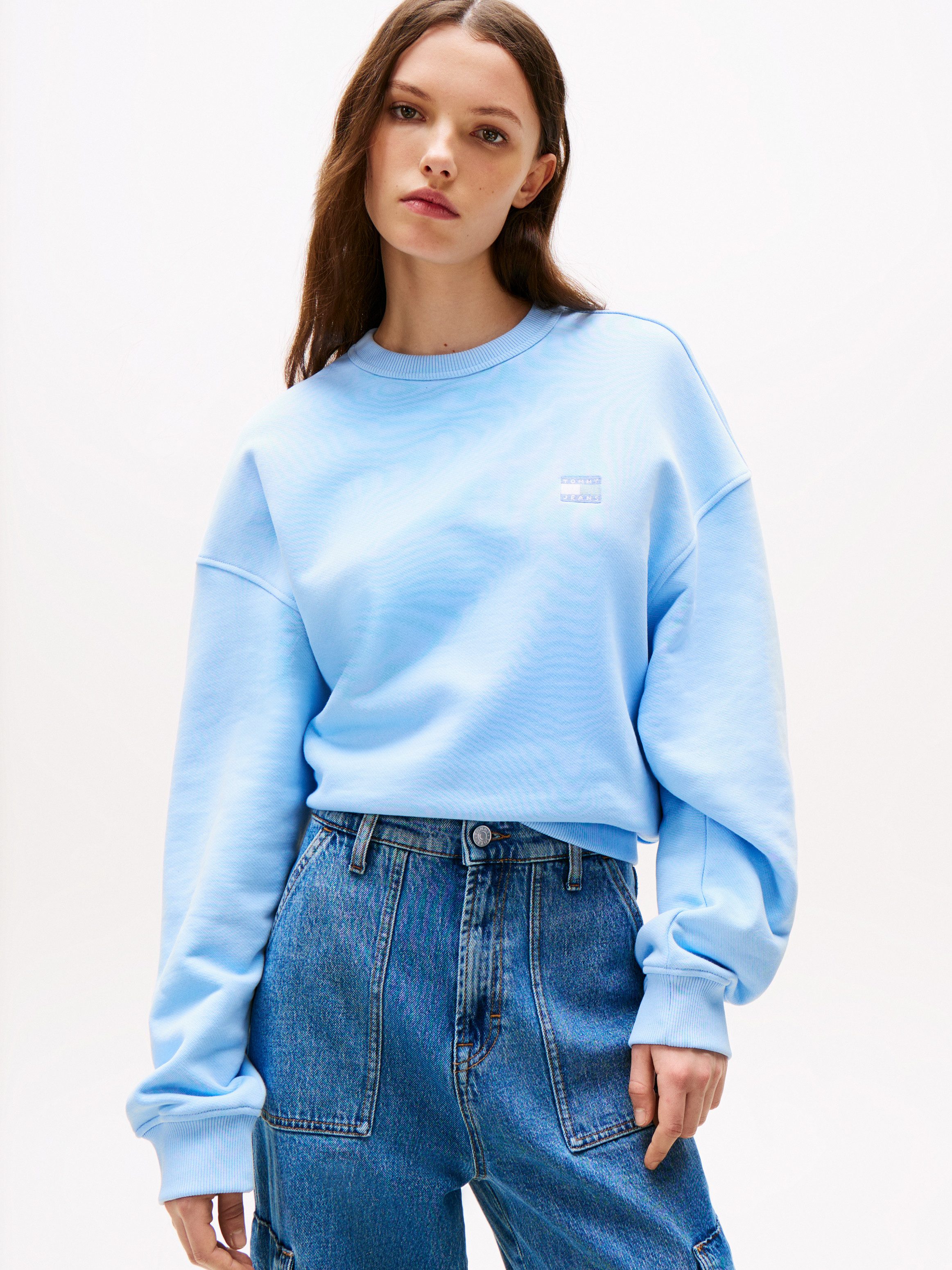 Tommy Jeans Sweatshirt TJW BXY BADGE CREW mit Logo-Badge günstig online kaufen