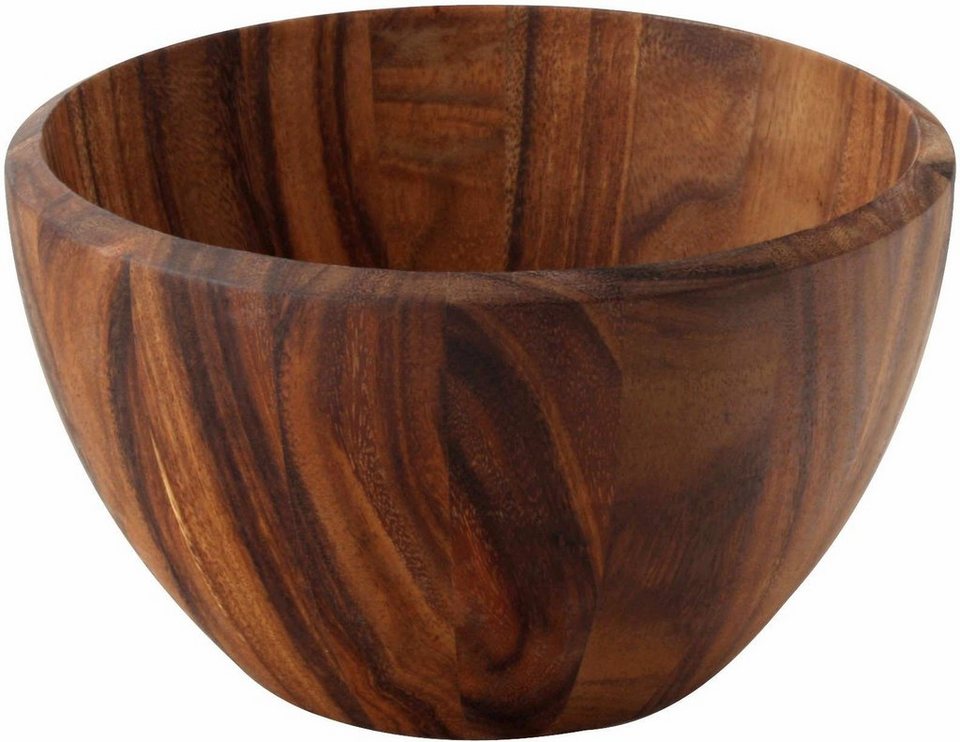 Akazie, oder von (1-tlg), Continenta Holz, zum als Präsentieren Ideal der Salaten Hartholz Schüssel, augewähltes Obstschale dekorative
