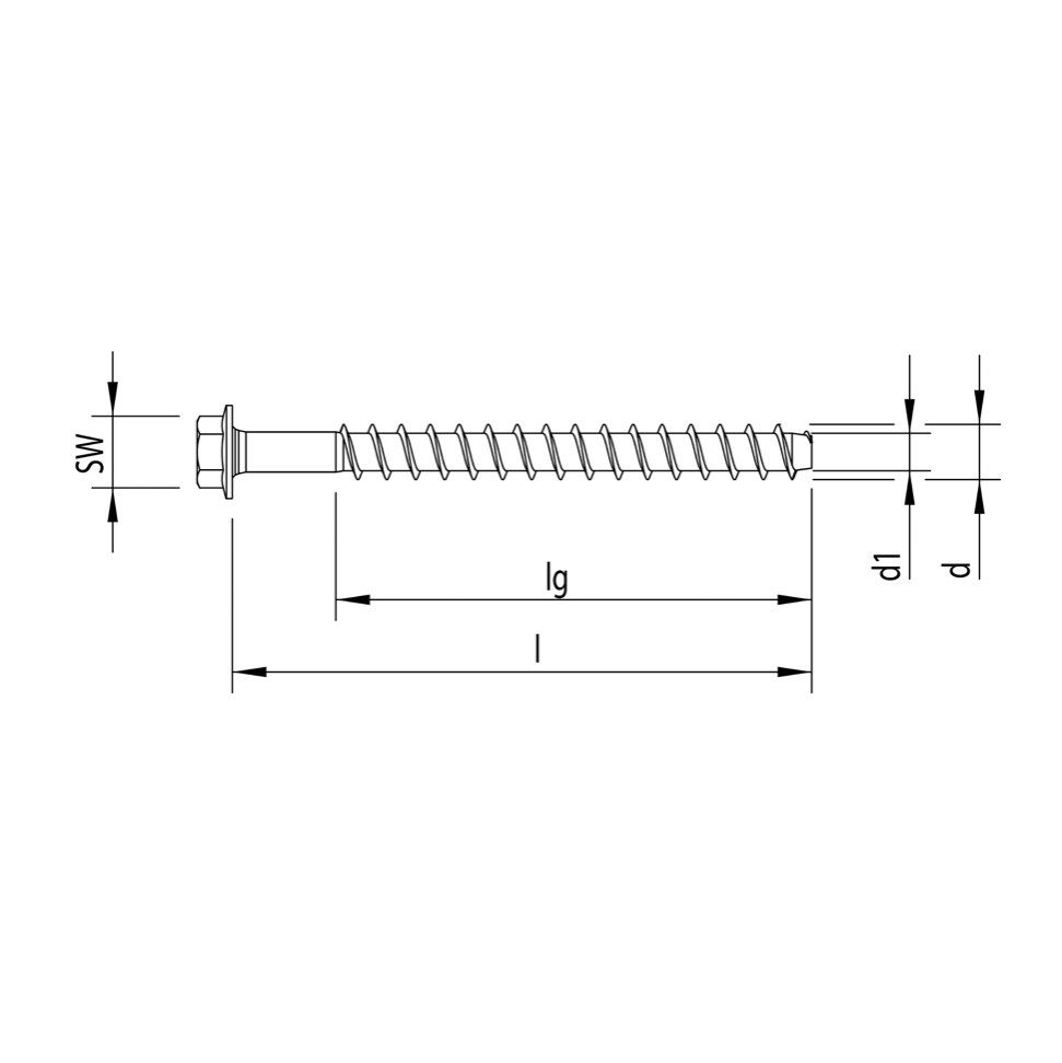 HECO Schrauben Schraube MULTI MONTI plus SS Schraubanker 10,0 x 60 mm 25 Stück (48399) Beto