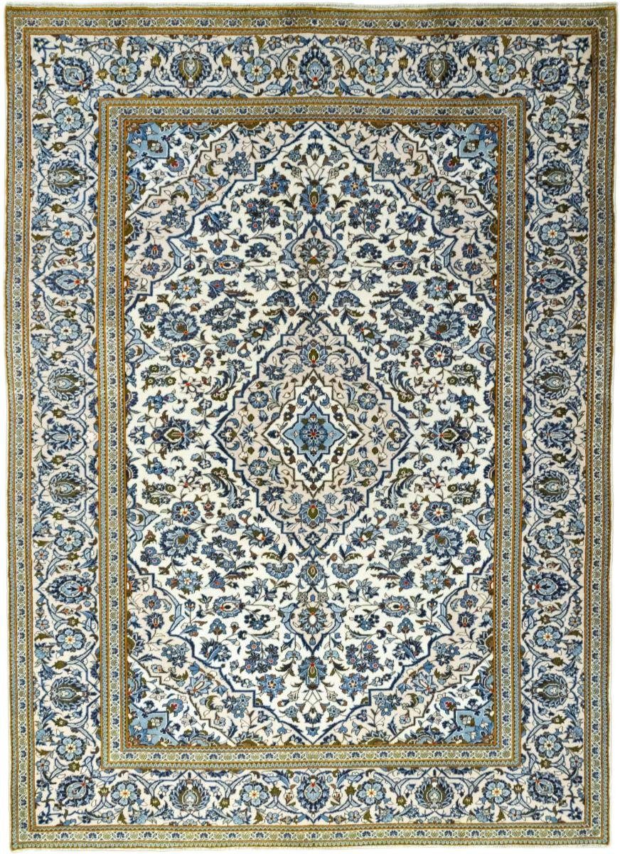 Orientteppich Keshan 244x335 Handgeknüpfter Orientteppich / Perserteppich, Nain Trading, rechteckig, Höhe: 12 mm