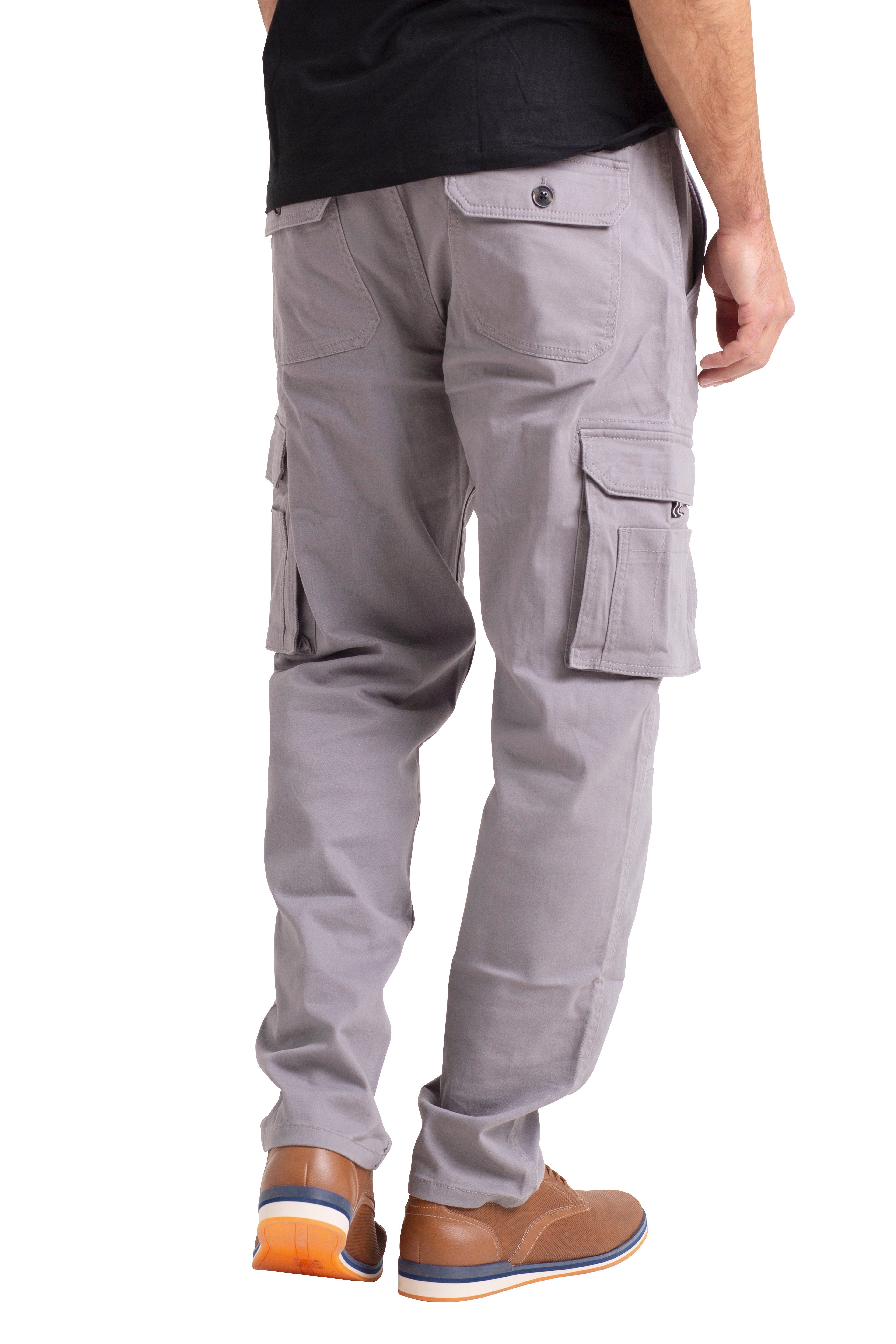 BlauerHafen Cargohose Herren Flex Cargo Arbeitshose Schwerlast strecken lässig Arbeiten Hose