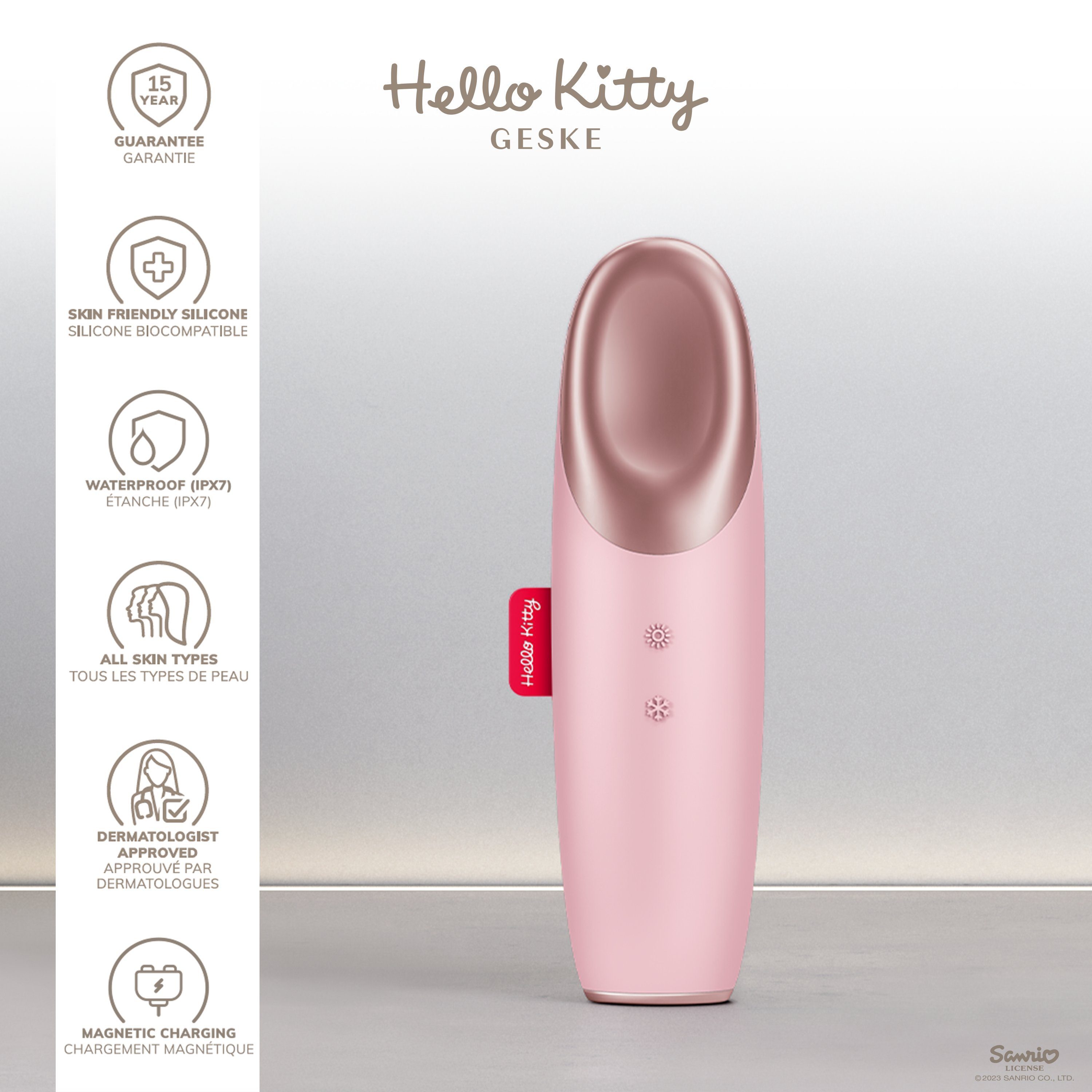 2-tlg., Kitty in Du Hautpflegeroutine. erhältst (SmartAppGuided der Mit 1, GESKE Hello Eye App Kitty 6 Hello Device), deine Pink & Gerät personalisierte SmartAppGuided™ Energizer kostenloser Warm Augen-Roll-on Cool inkl. APP