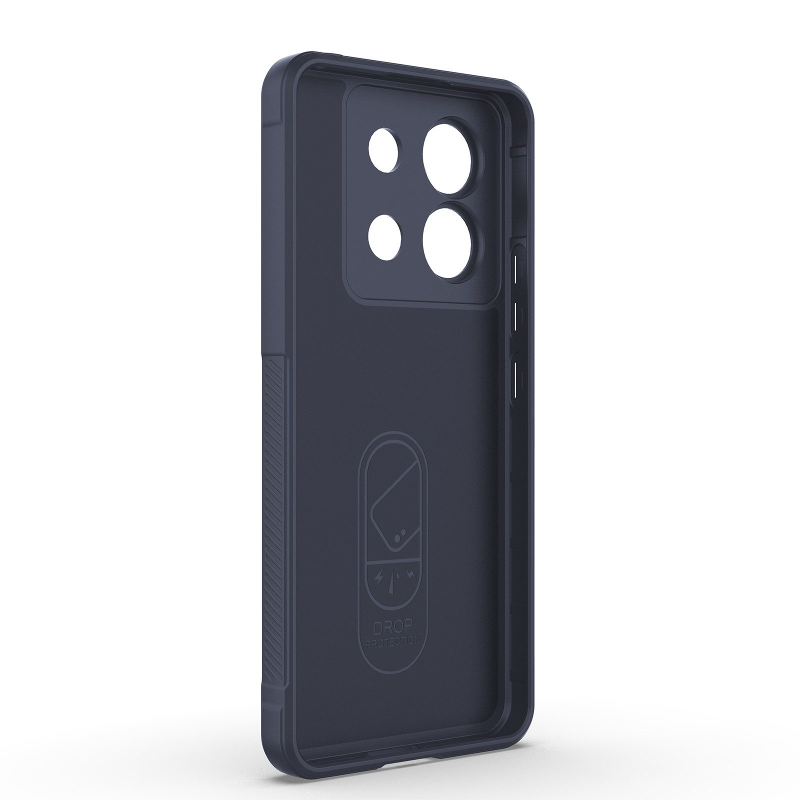 Tec-Expert Handyhülle Cover Hülle für Xiaomi Redmi Note 13 Pro 5G 6.67 Zoll, 6.67", Case mit Griffzonen und Mikrofaser Inlay