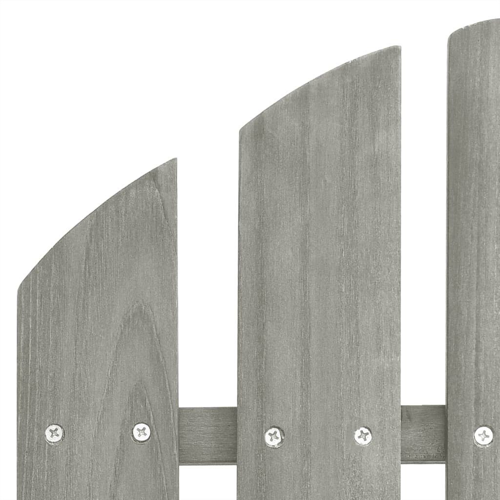 Fußstütze furnicato Holz Grau mit Gartenstuhl Gartensessel