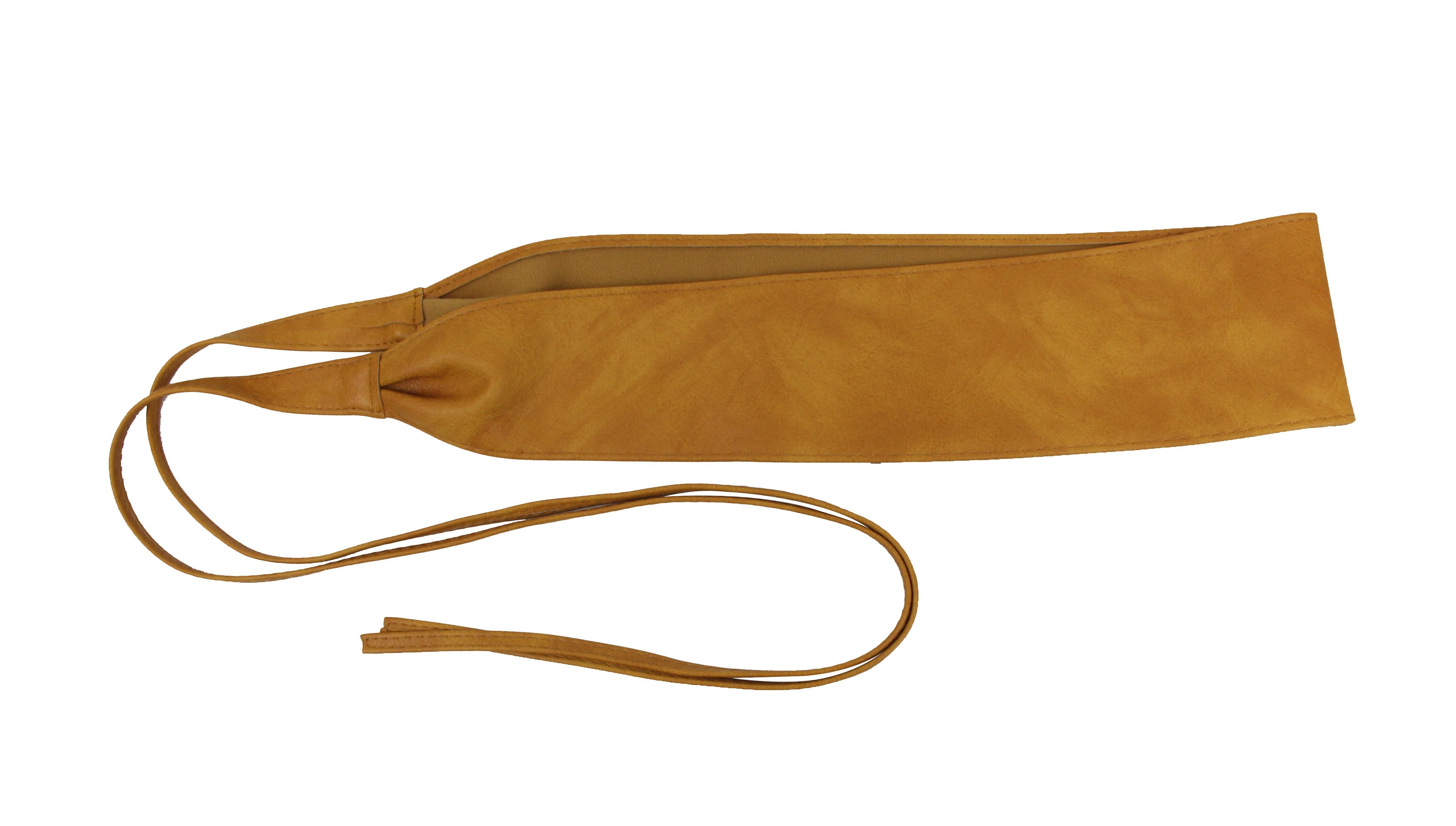 Frentree Taillengürtel damen mit eleganter Schleife, Kleidergürtel mit breitem Bund (Breiter Wickelgürtel zum Schnüren) Obi Gürtel, Bindegürtel für Kleider, Blu – Bild 4 von 5
