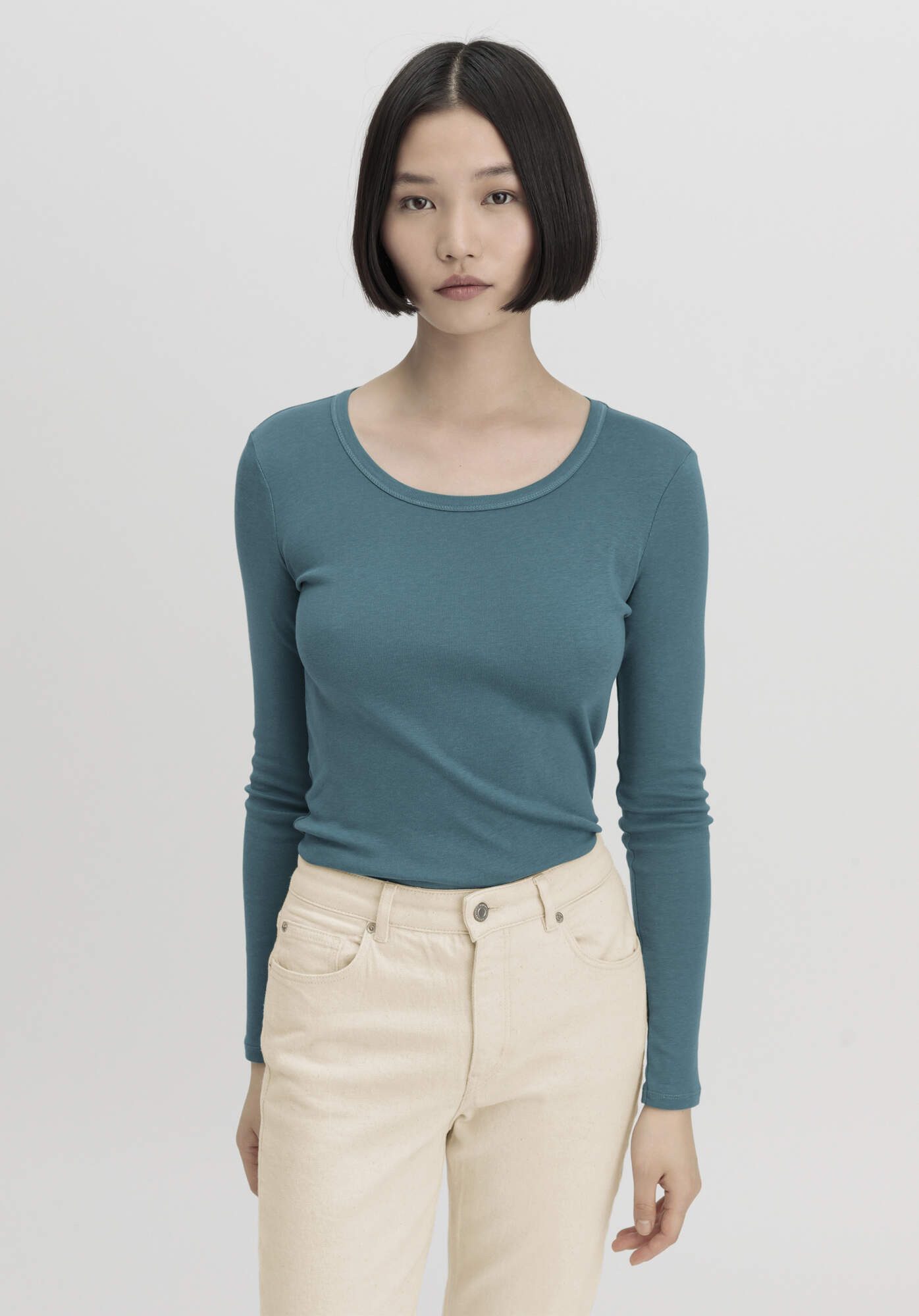 Hessnatur T-Shirt Softrib Slim aus Bio-Baumwolle günstig online kaufen