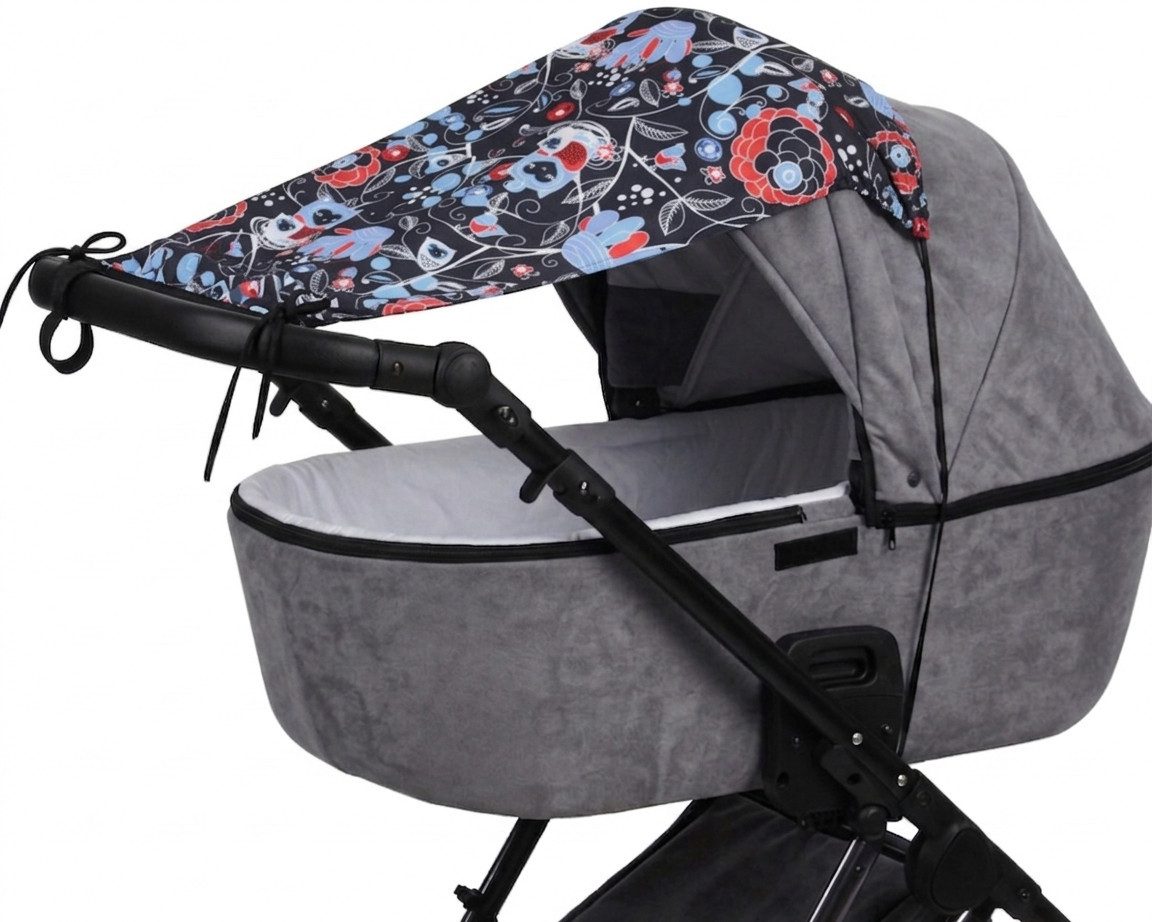 Primawela Kinderwagen-Sonnenschutzhülle Sonnensegel Segel Rollo UV Schutz
