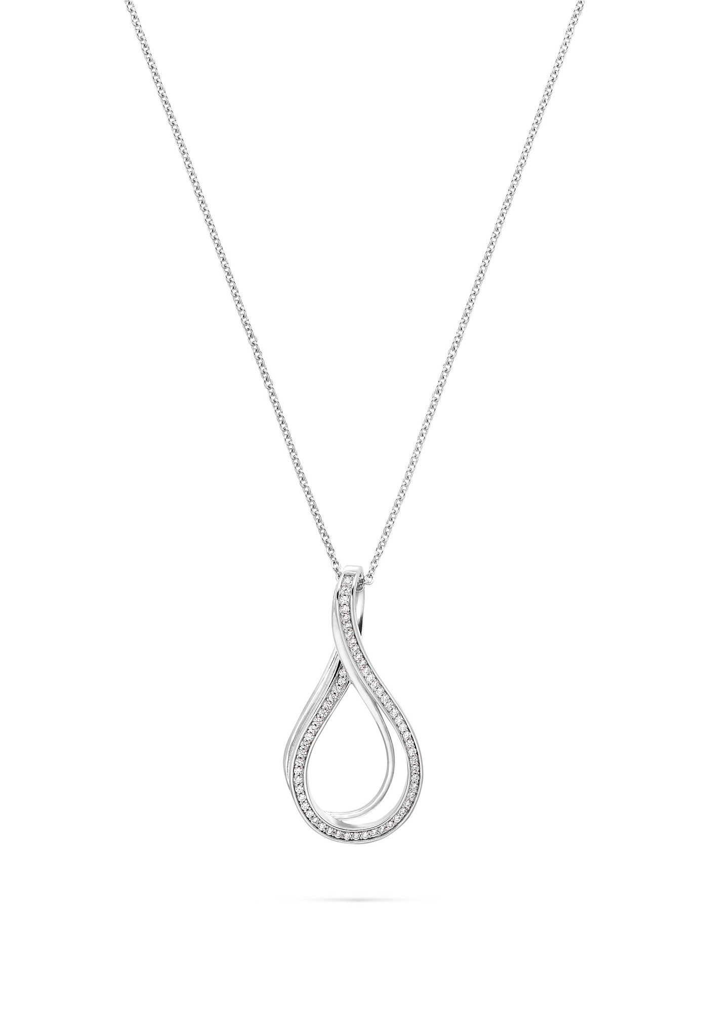 JETTE Kette mit Anhänger Infinity Damen Halskette 925er Silber – filigraner Schmuck 88336089NL, mit Unendlichkeits-Symbol, 70 cm