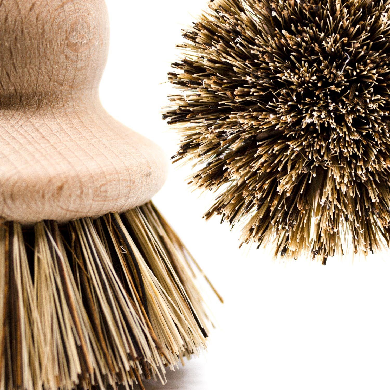 Landshop24 Reinigungsbürste Topfbürste Pfannenbürste braun mit Gesicht, Töpfe, Pfannen, Haus-Hof, (1-tlg), Hergestellt in Deutschland