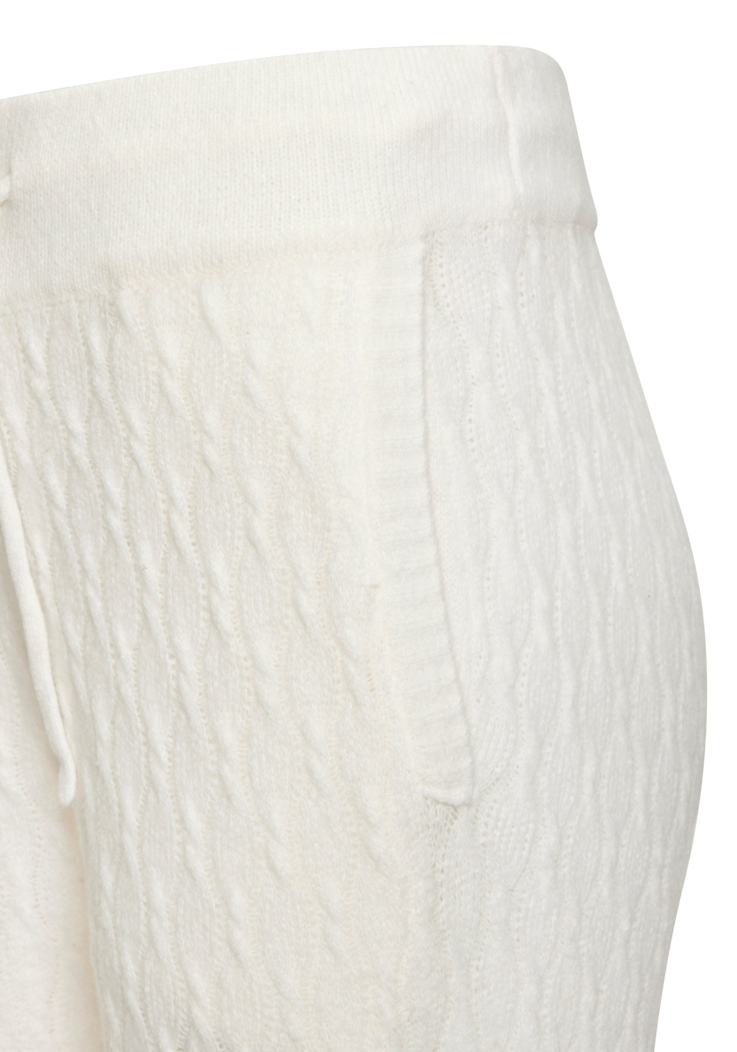 French Connection Strickhose mit Zopfmuster in weiche, softer Qualität, Loungewear