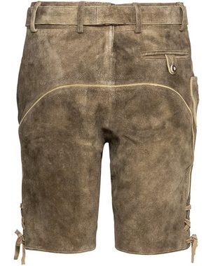 Almsach Trachtenhose Kurze Lederhose mit Gürtel