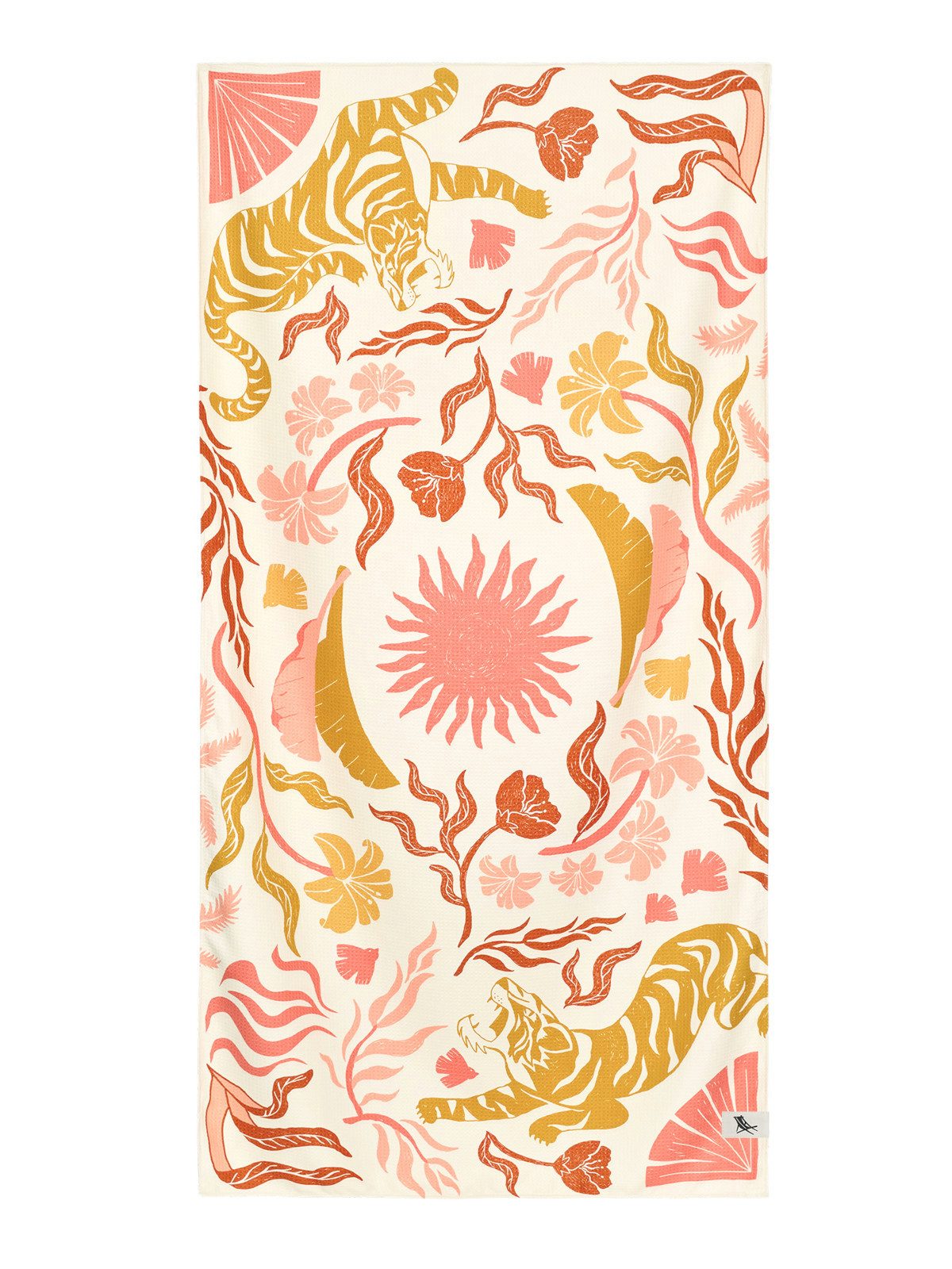 Dock & Bay LTD c/o Handtuch Badehandtuch S Tiger Palm 85x40cm, 100% Polyester (TOWLH-DES-SM-TIGPALM)