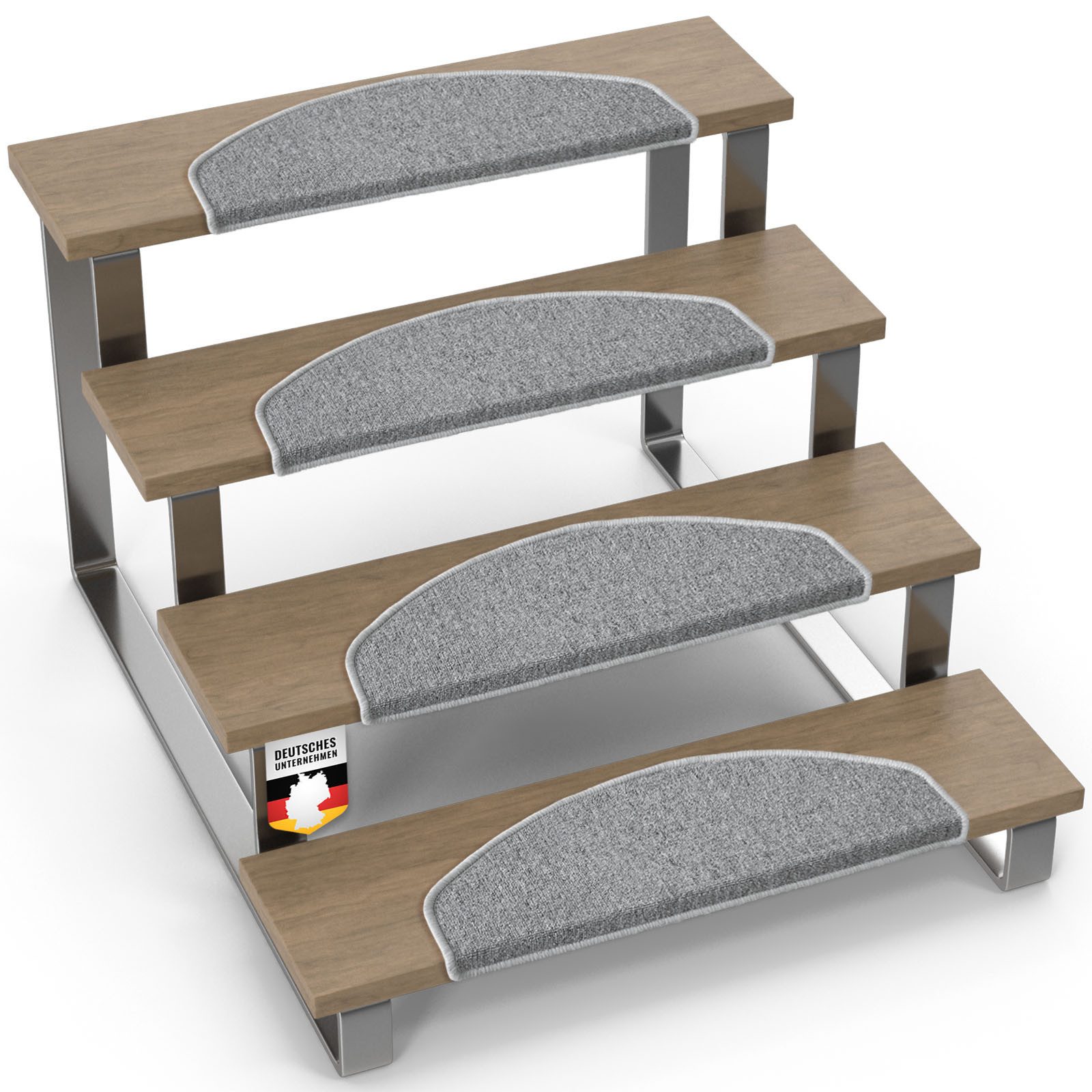 Floordirekt Stufenmatte London Pro, Im modernen Design, Halbrund, Rutschhem günstig online kaufen