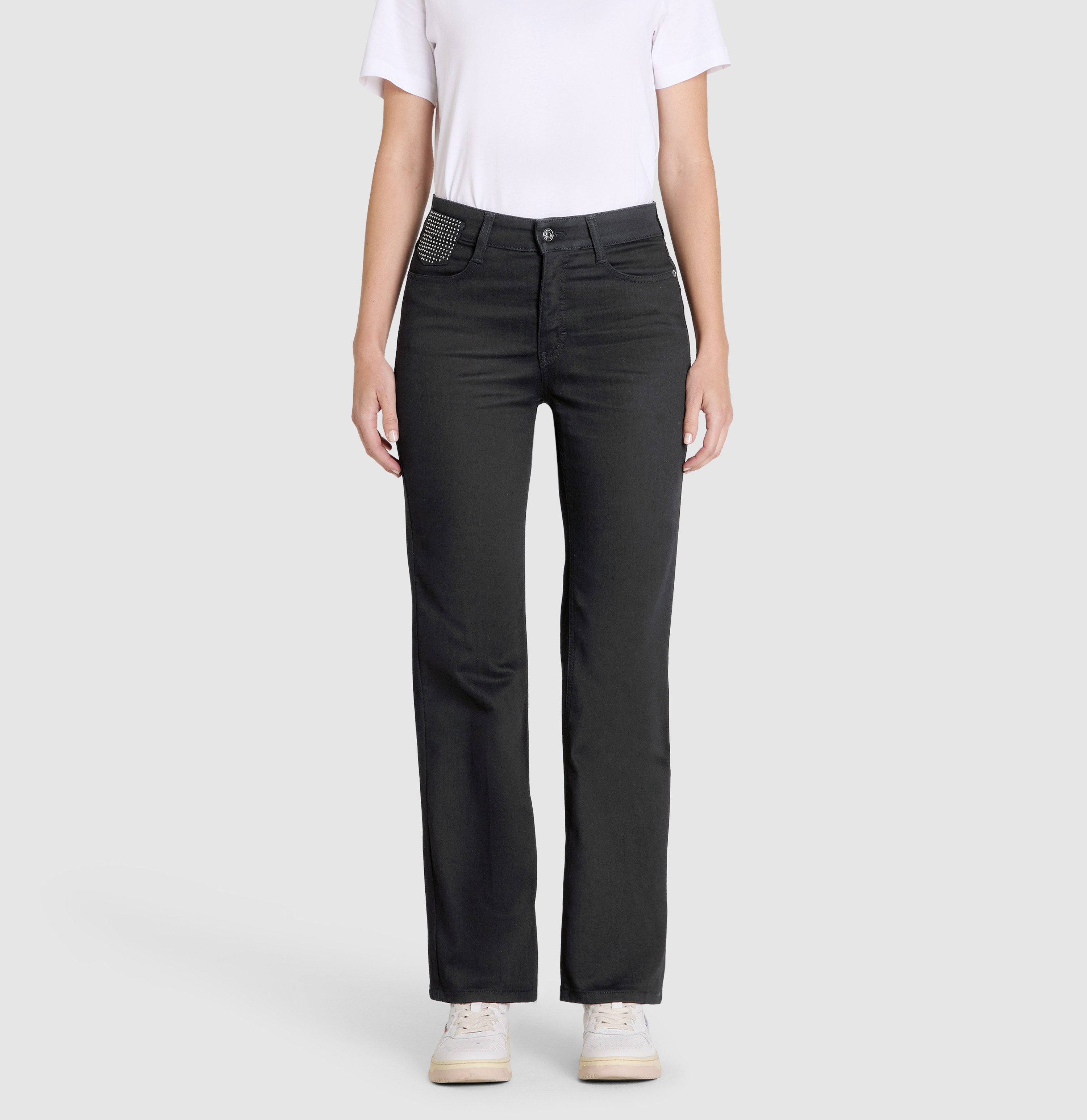 MAC Bootcut-Jeans LAURA Figurformende Denim-Qualität