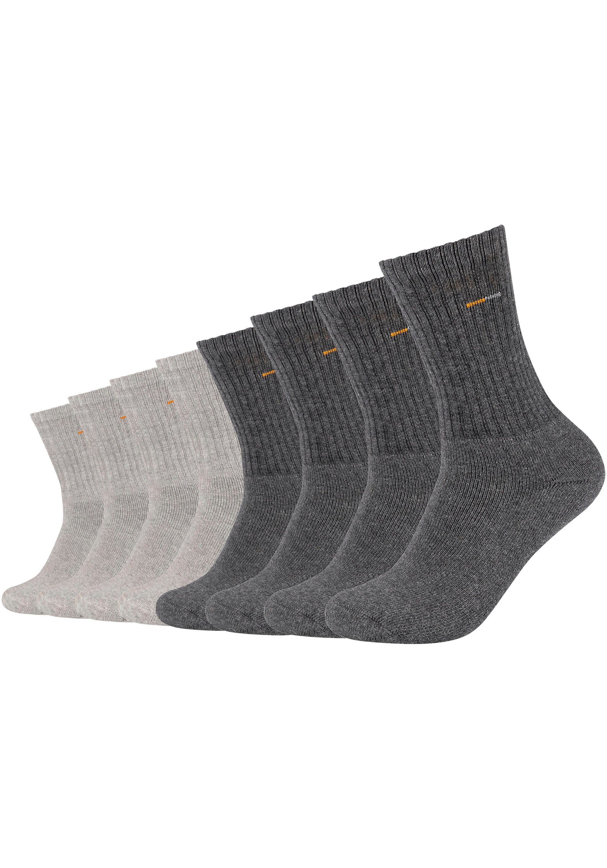 Sportsocken Camano Sohlenbereich Verstärkter (Packung, grautöne-meliert 8-Paar)