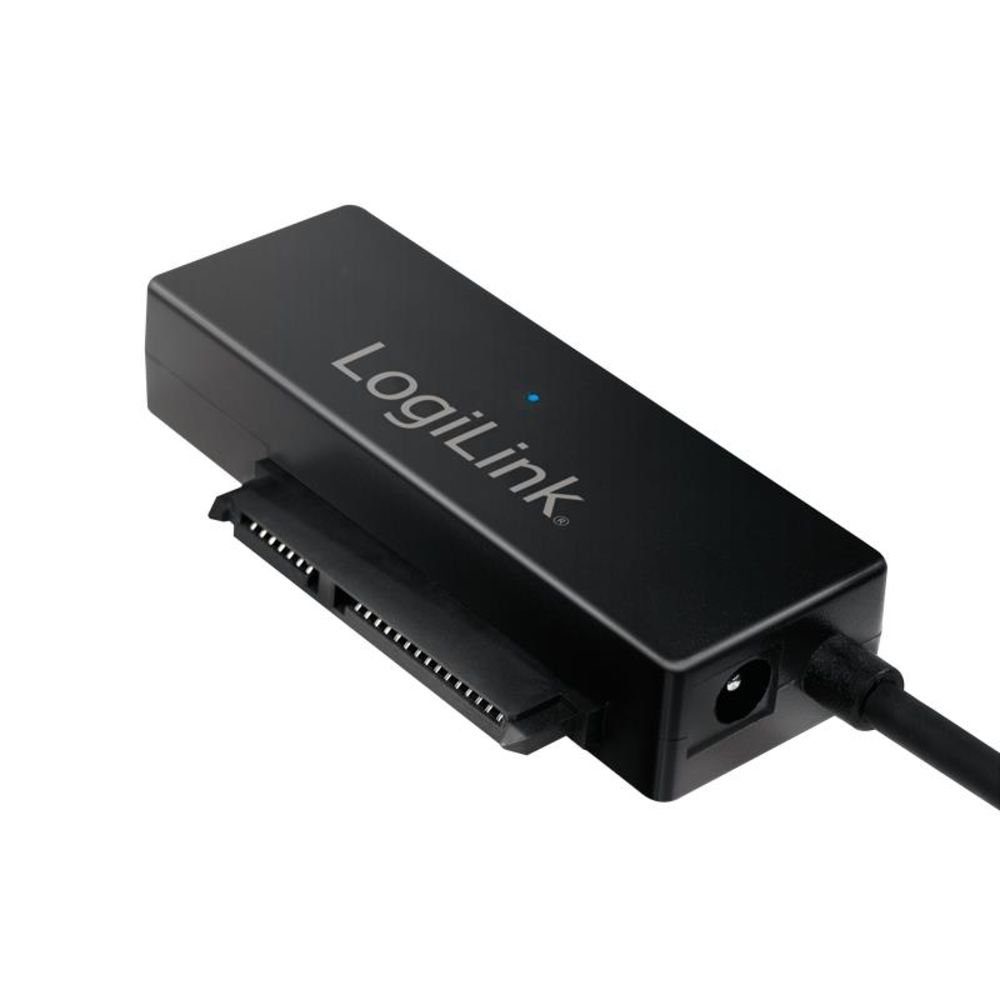 LogiLink USB 3.0 > SATA mit OTB m. NT USB-Adapter, zum Anschluss von SATA-Festplatten und CD-Laufwerke