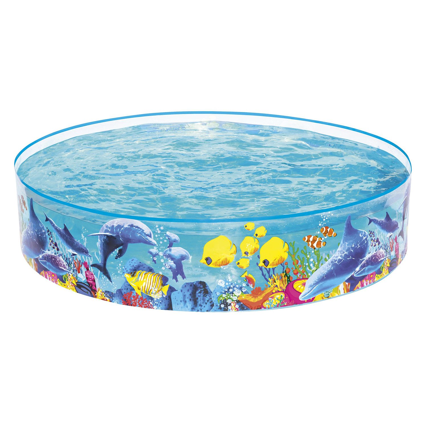 Bestway Planschbecken Fill 'N Fun Odyssey, (Packung, Kein Aufblasen notwendig), Ø 183 x 38 cm