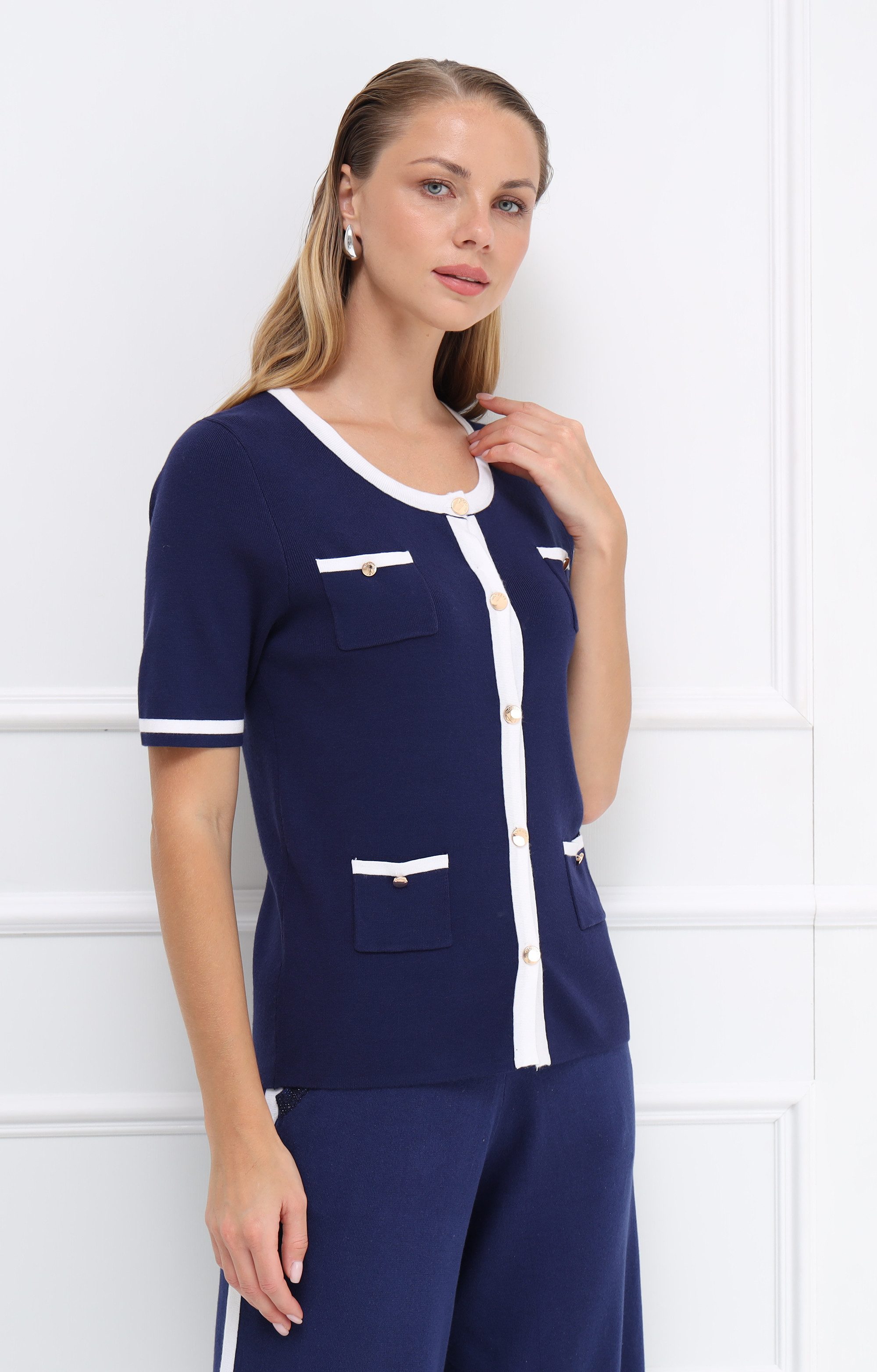 Passioni Cardigan mit Knopfverschluss günstig online kaufen