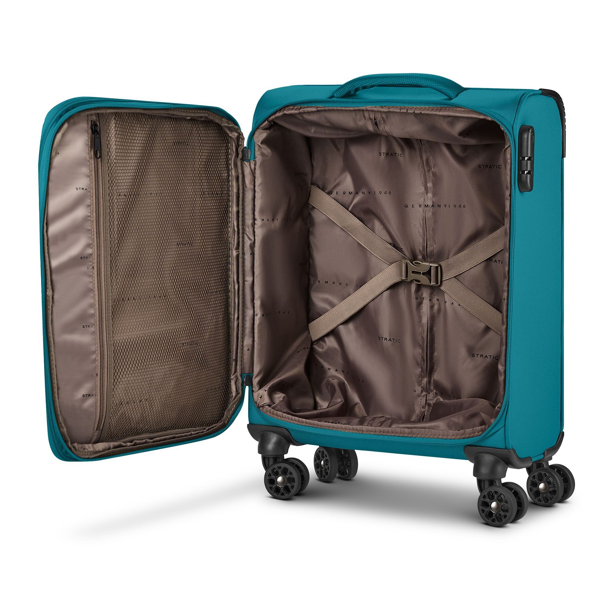 Stratic Handgepäck-Trolley taska, 4 Rollen, Polyester
