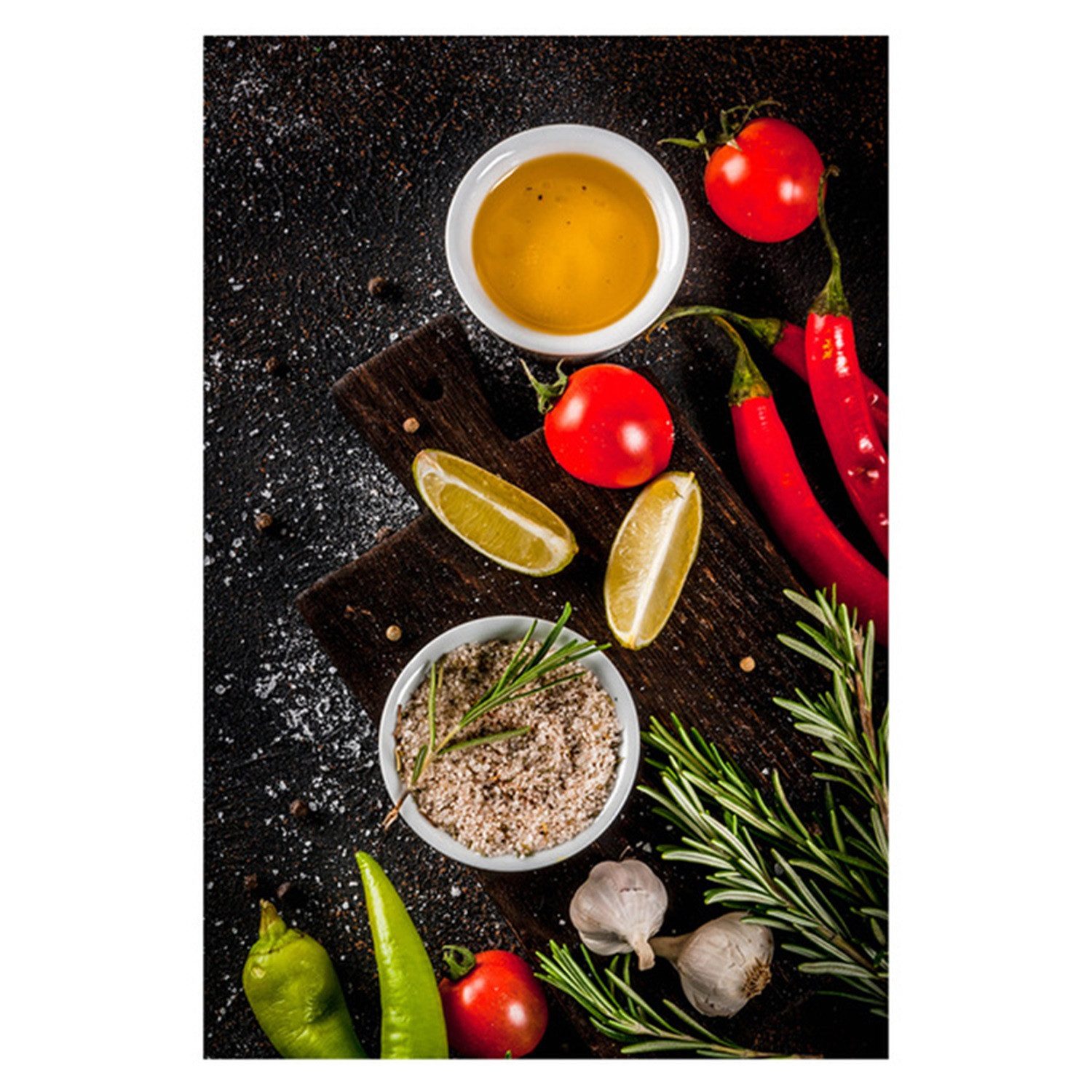 RWEUOQ Wandbild 3-st Löffel, Chili und günstig online kaufen