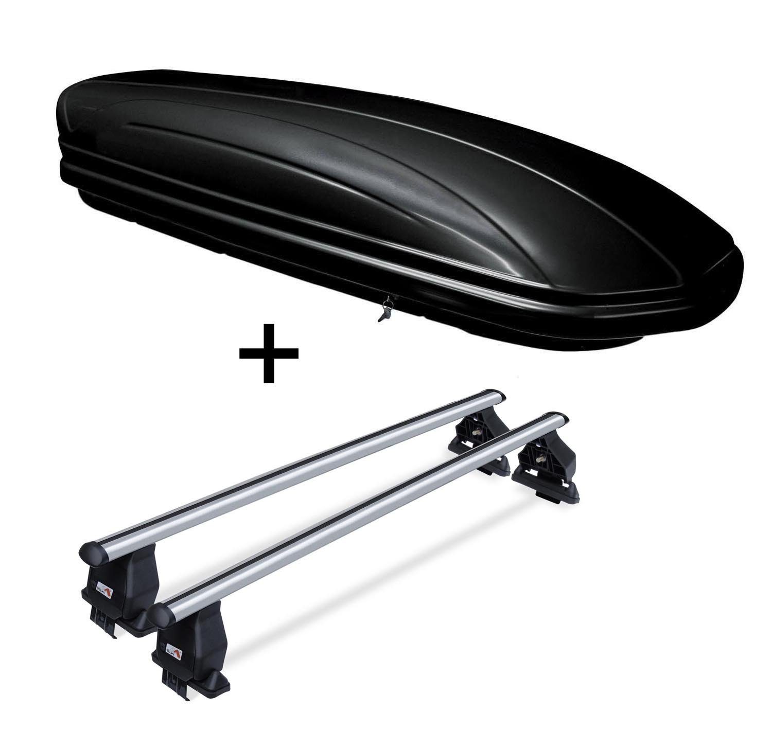 VDP Dachbox, (für Fiat 500L Living (Schrägheck 5 Türer) ab 2013 Aluminium)