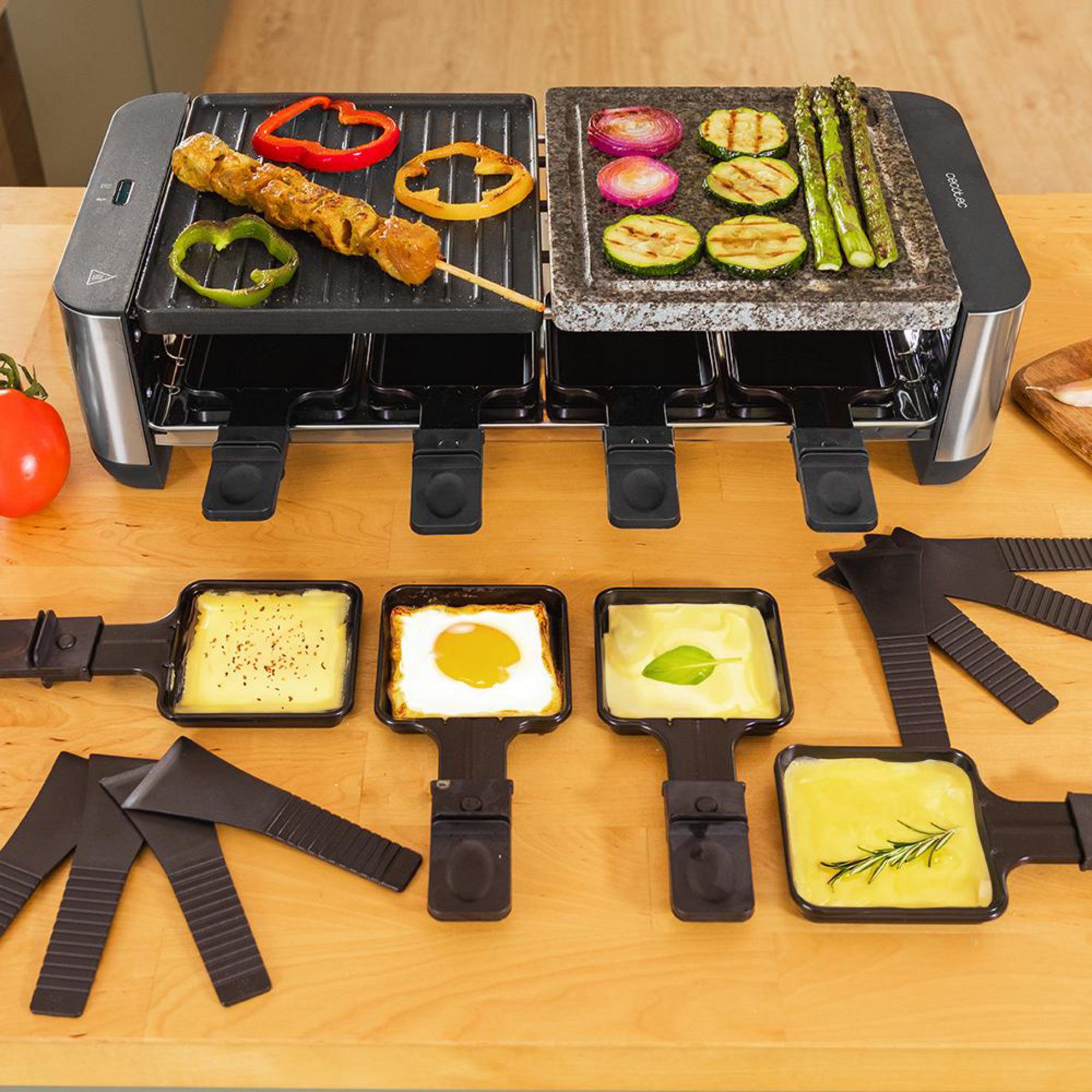 Cecotec Raclette Cecotec Raclette Cheese&Grill 16000 Inox Mixgrill