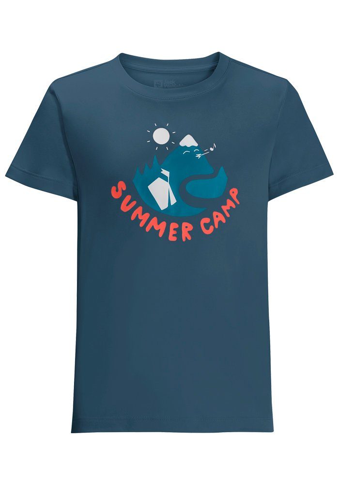 Jack Wolfskin T-Shirt SUMMER CAMP T K dark-sea