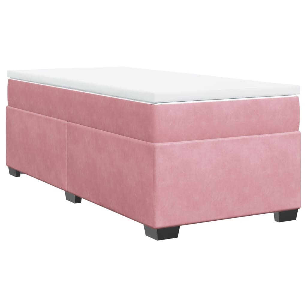 vidaXL Bett Boxspringbett mit Matratze Rosa günstig online kaufen