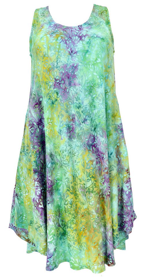 Guru-Shop Midikleid Boho Sommerkleid, luftiges Midikleid in.. alternative Bekleidung