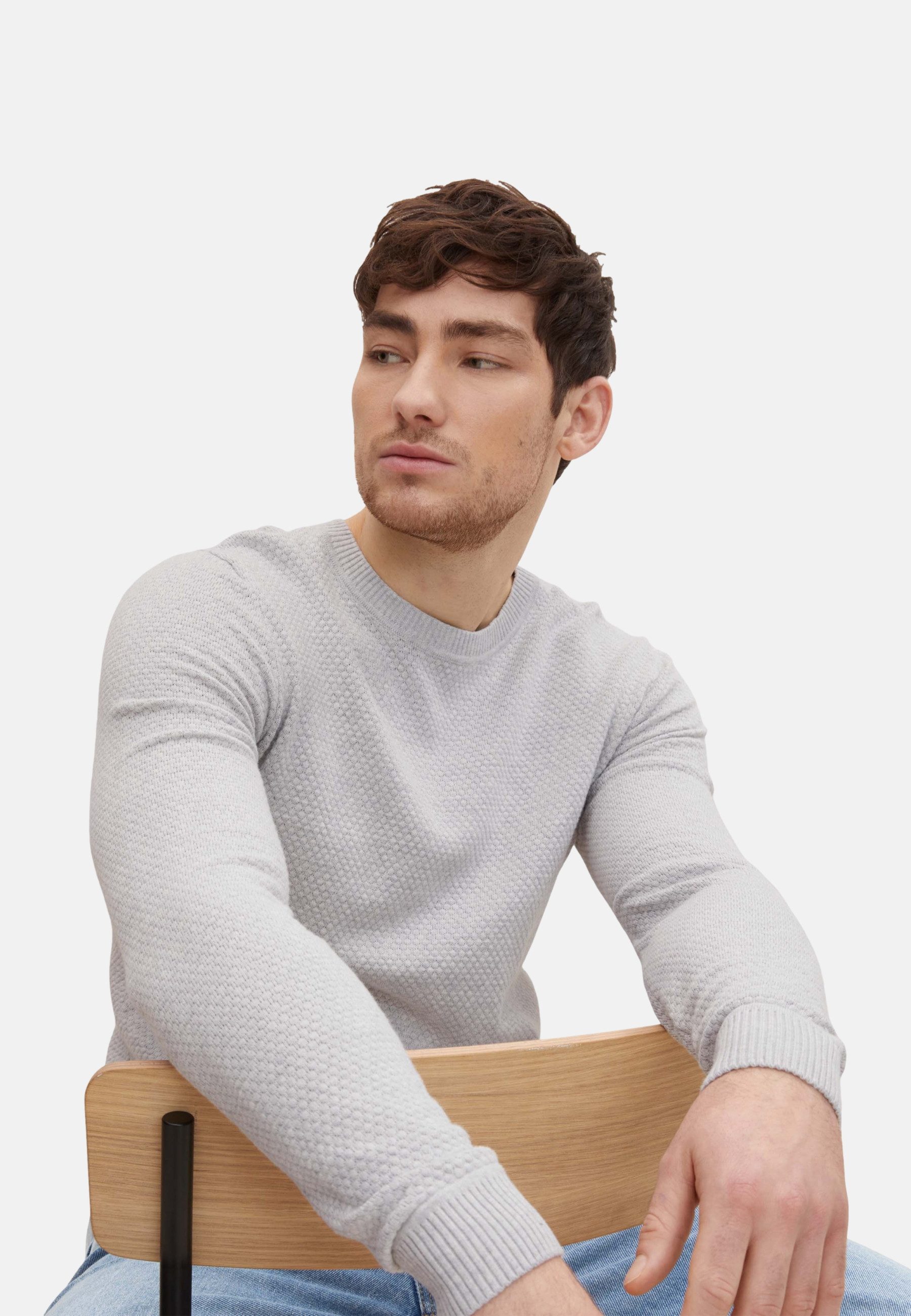 TOM TAILOR Strickpullover Pullover Strukturierter Sweater