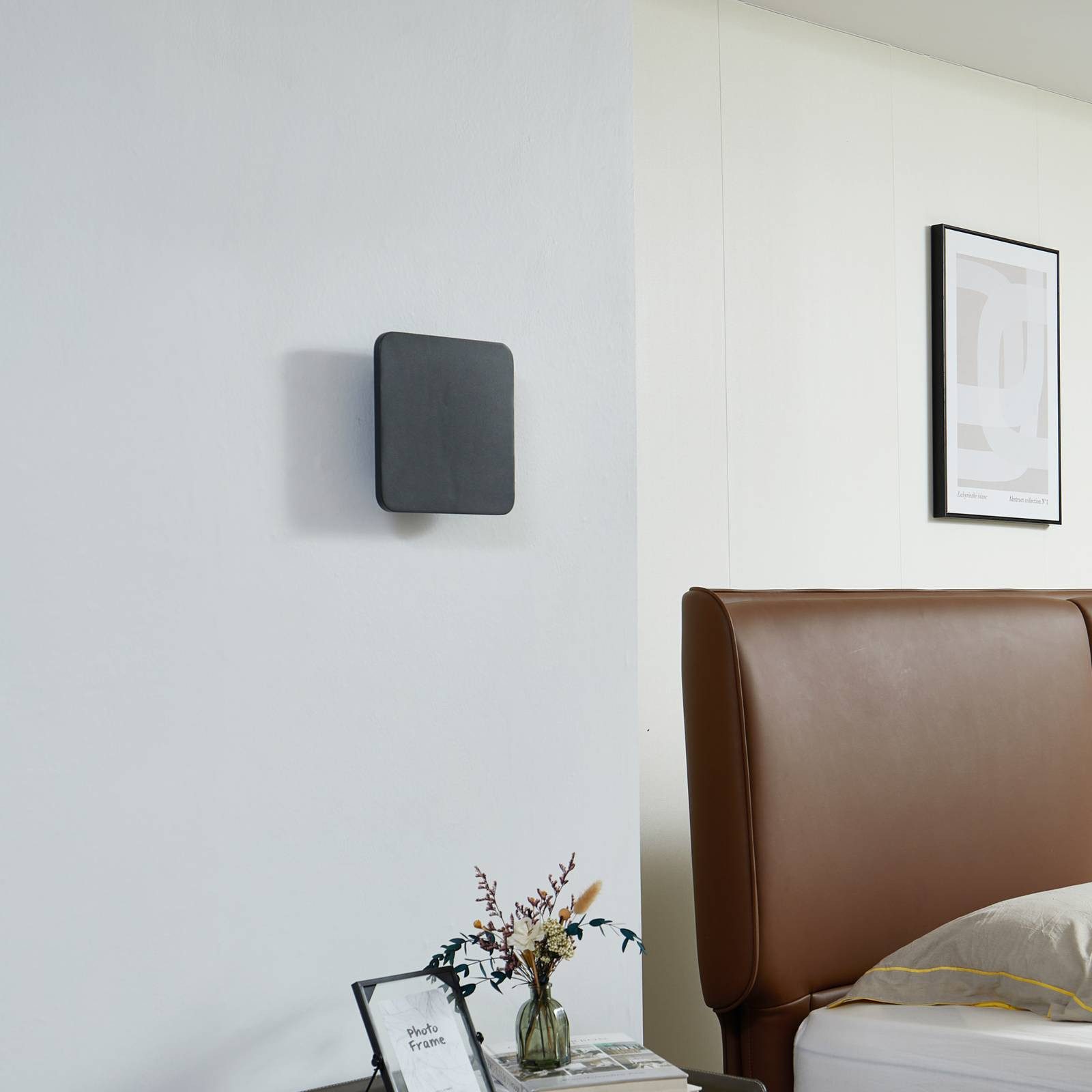 Lucande Wandleuchte Elrik, LED, Metall, Schwarz warmweiß IP20, LED 13 W gesamt, warmweiß