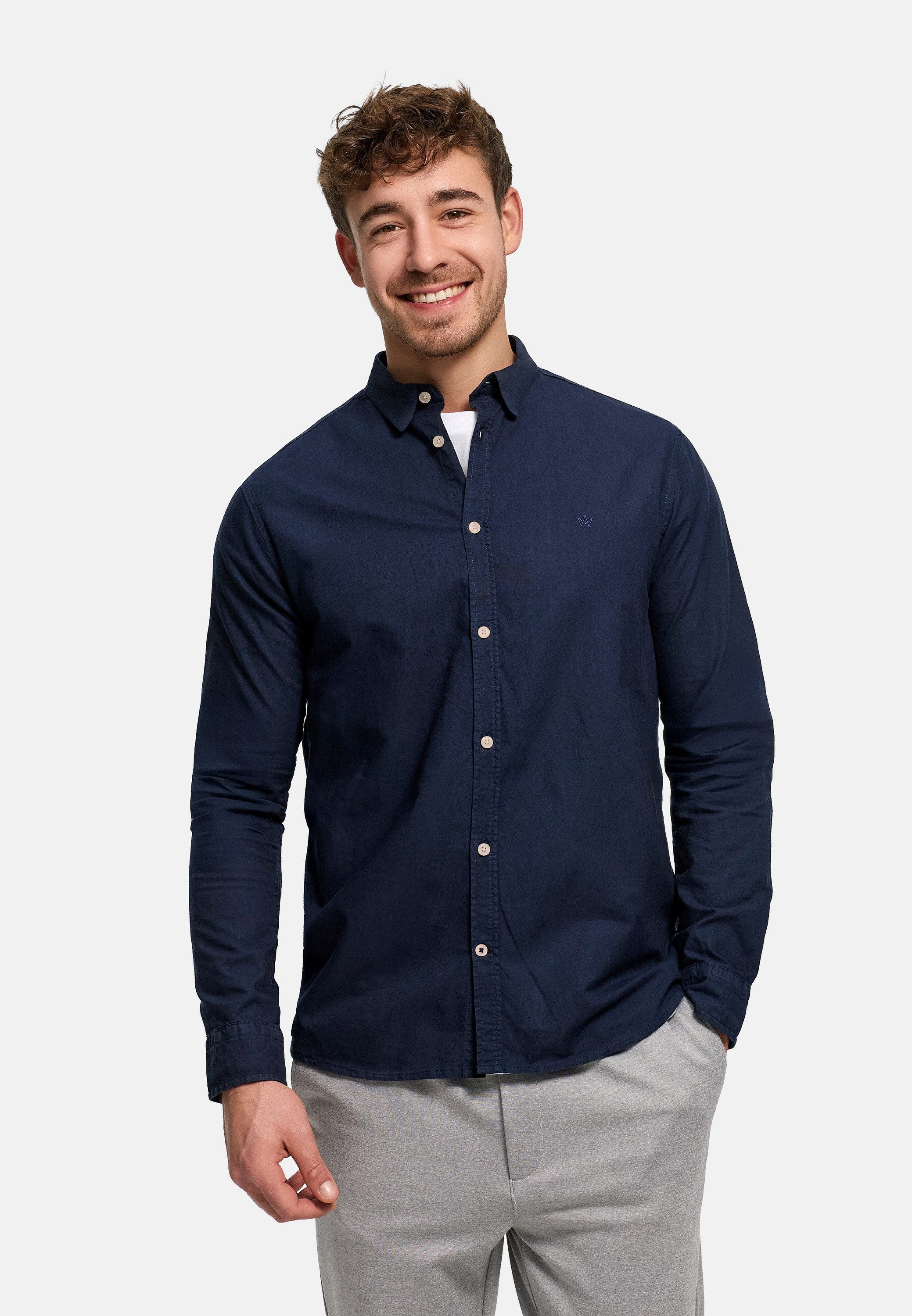 Kronstadt Langarmhemd Herren KSBrad Langarmhemd mit Button-Down-Kragen