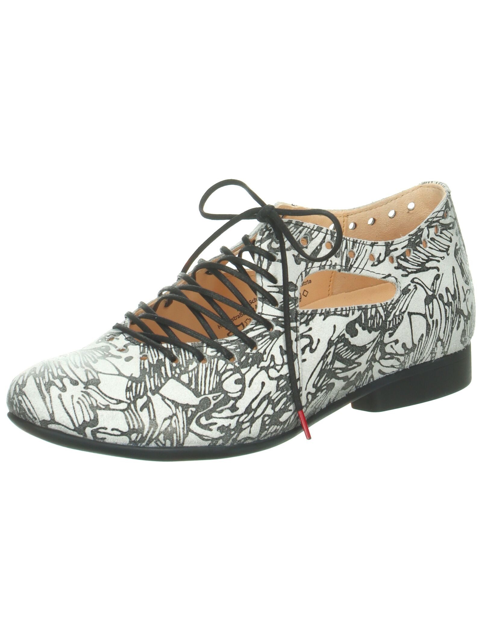 Halbschuhe Leder . Schnürschuh