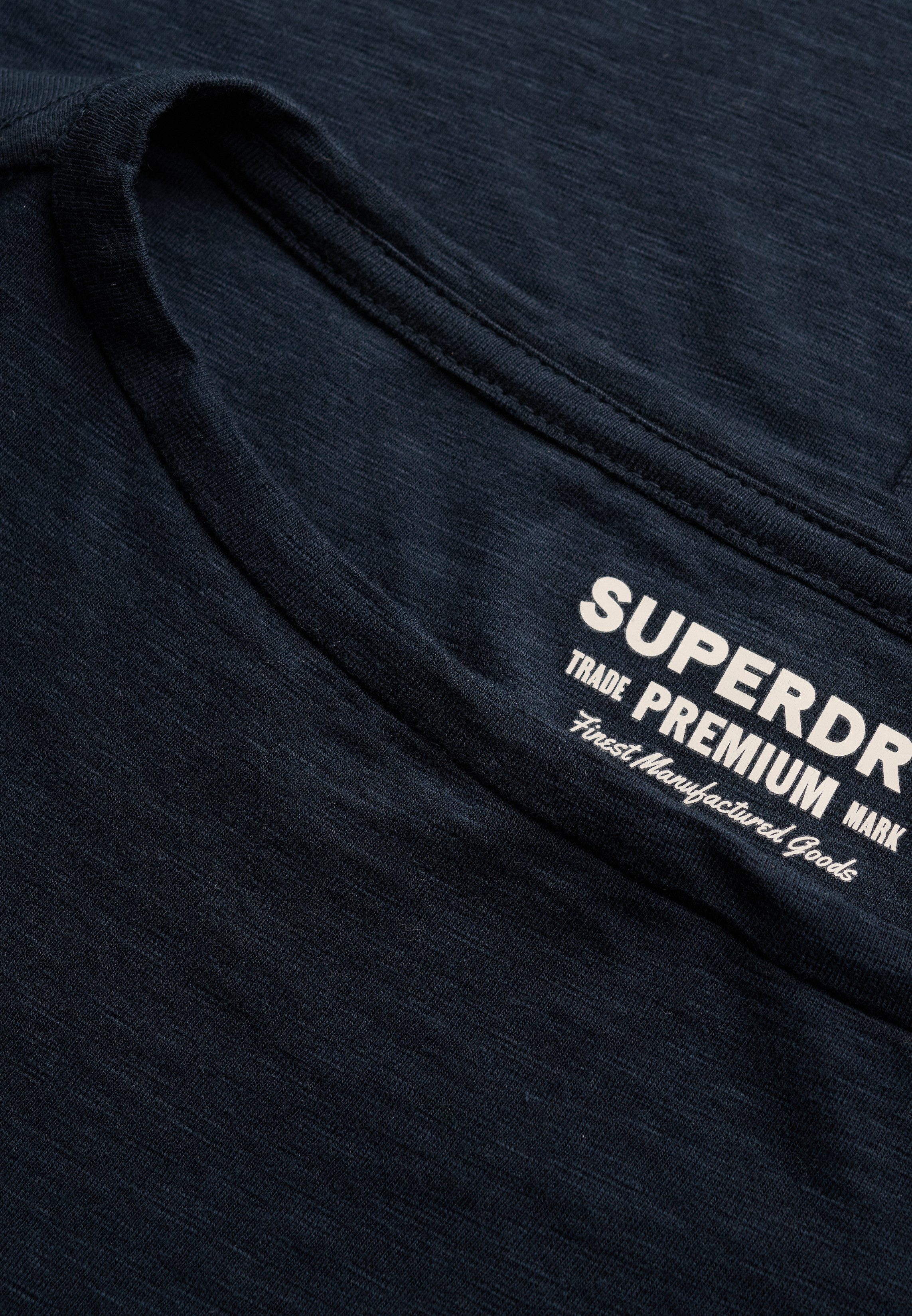 Superdry Langarmshirt STUDIOS BOAT NECK SLUB LS TOP Baumwollmischung, oversize