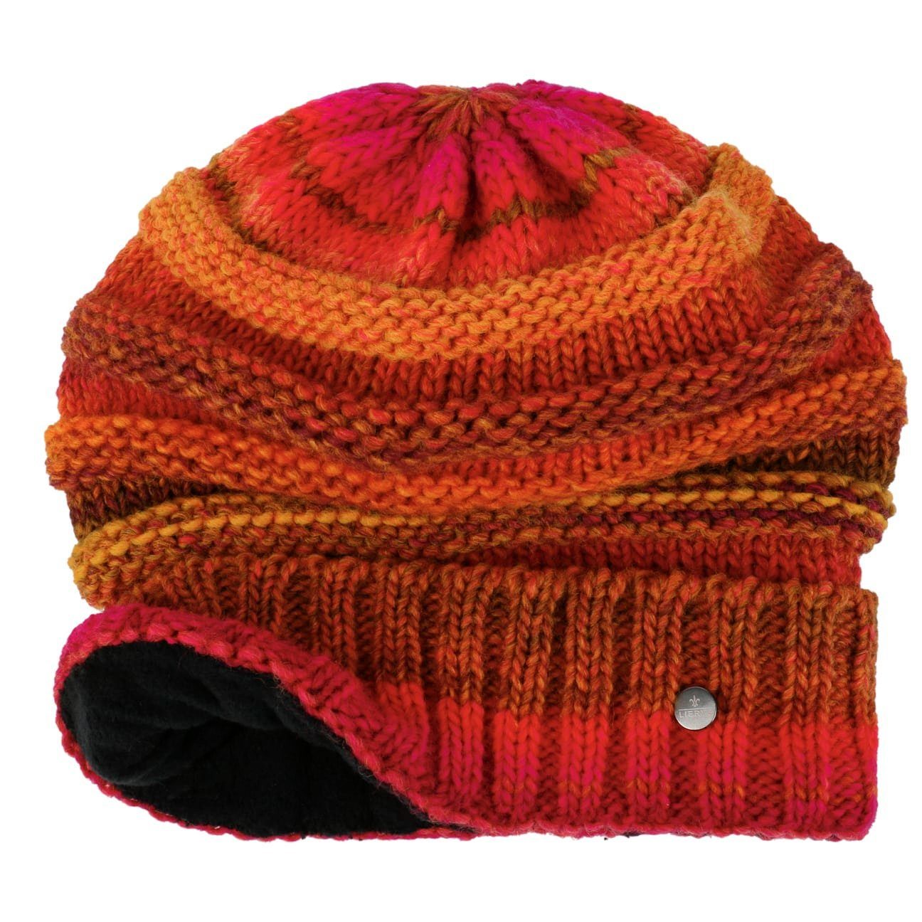 Strickmütze Germany Futter, (1-St) Lierys pink-orange mit in Beanie Made