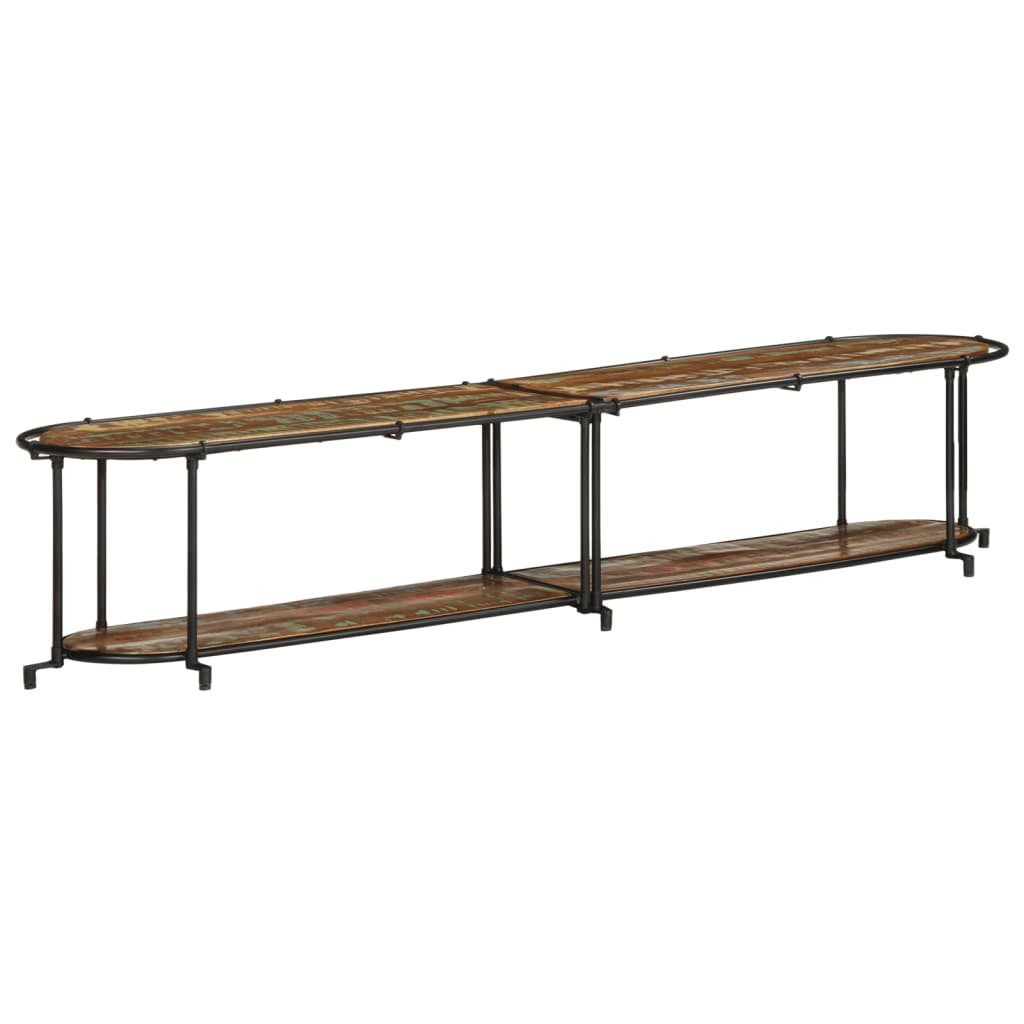 vidaXL TV-Regal TV-Regal 200x42x40 cm Altholz Massiv, 1-tlg.