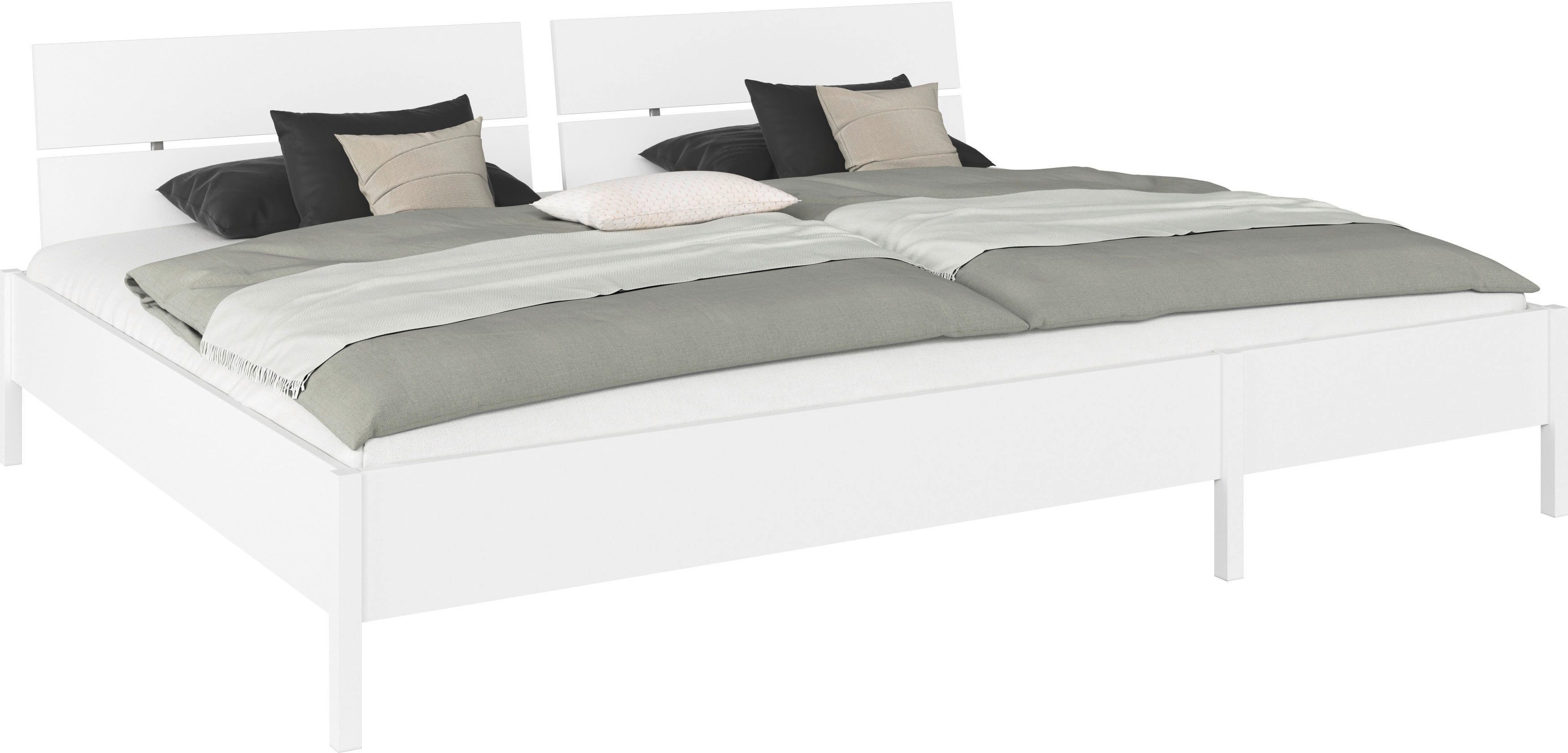 rauch Bett Familienbett XXL Familiengröße Ehebett Doppelbett Co-Sleeping MARE (flexible Umbaumöglichkeit in Einzelbetten), 240x200 cm und 270x200 cm - mit oder ohne Kopfteil MADE IN GERMANY