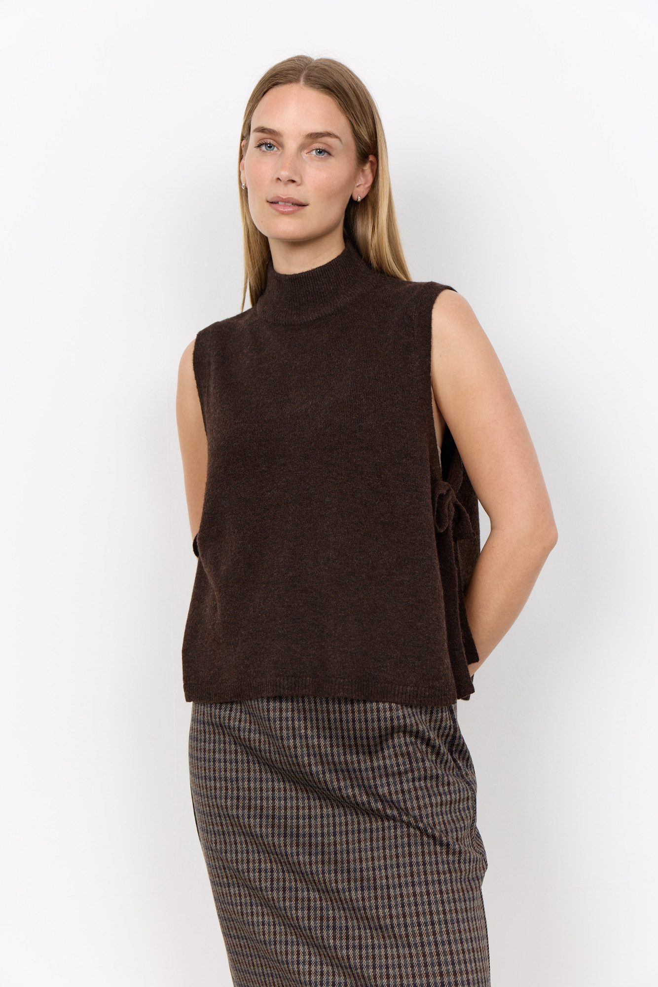 soyaconcept Pullunder SC-ORLEAN 16 Materialmix, seitlich zum Binden