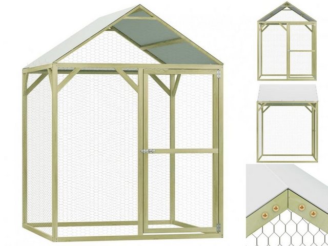 vidaXL Hühnerstall Hühnerkäfig 1,5x1,5x2 m Imprägniertes Kiefernholz