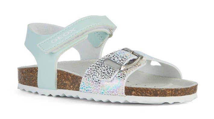 Geox J ADRIEL GIRL C Sandale, Sommerschuh, Klettschuh, Sandalette, mit praktischem Klettverschluss