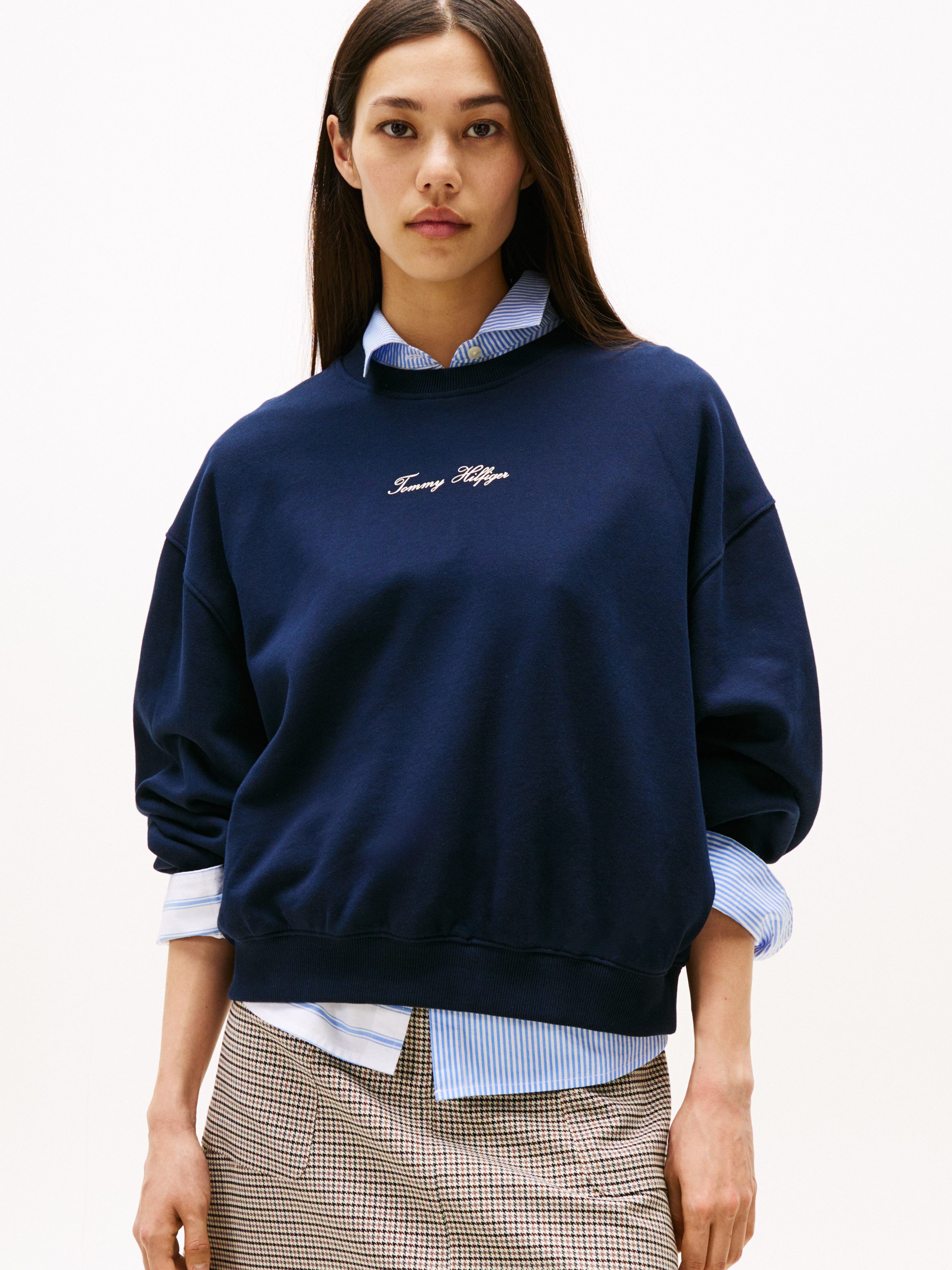 Tommy Hilfiger Sweatshirt CLASSIC SCRIPT TERRY SWEATSHIRT günstig online kaufen
