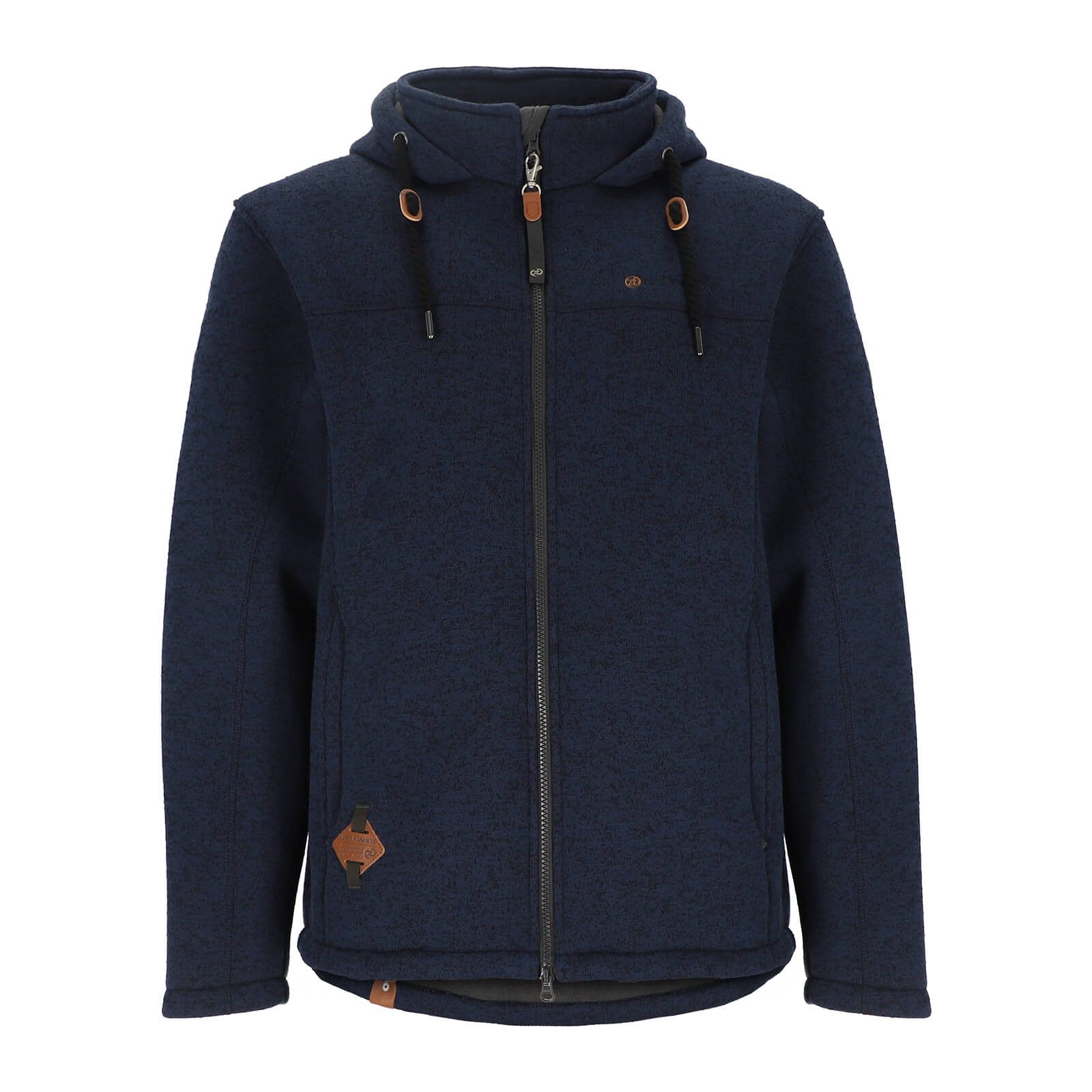 Fleecejacke Helgoland Herren Wollfleece-Jacke Kapuze - Jacke Fleece Übergansjacke