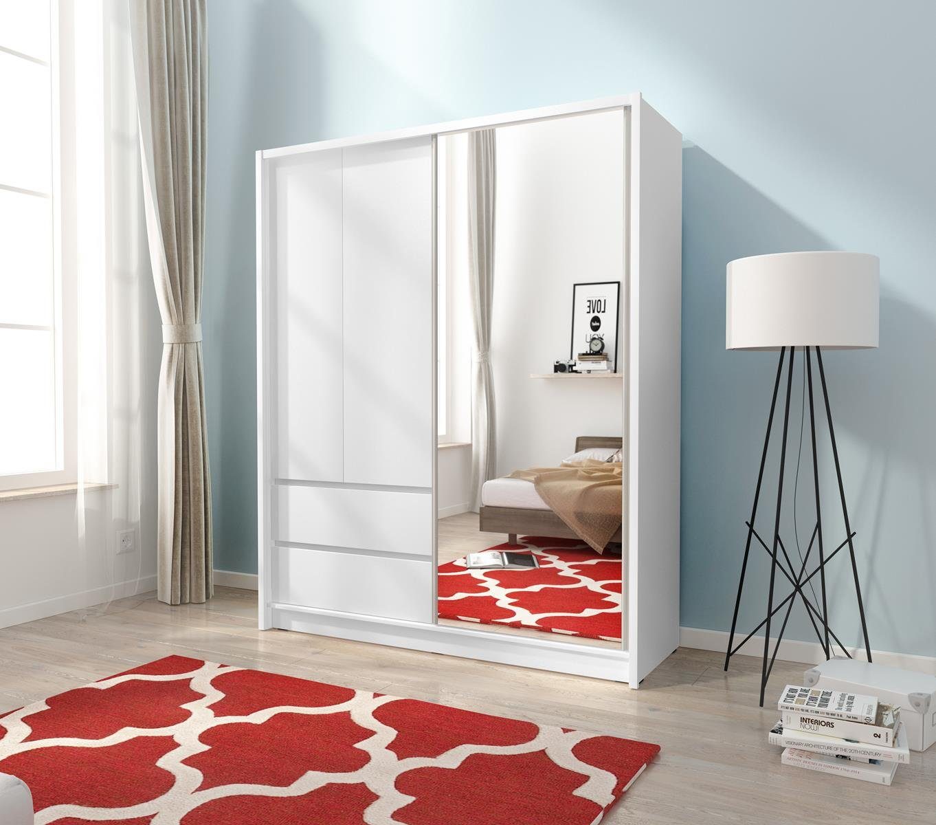 Beautysofa Kleiderschrank Siera (3-türig modernes Schrank, günstig online kaufen