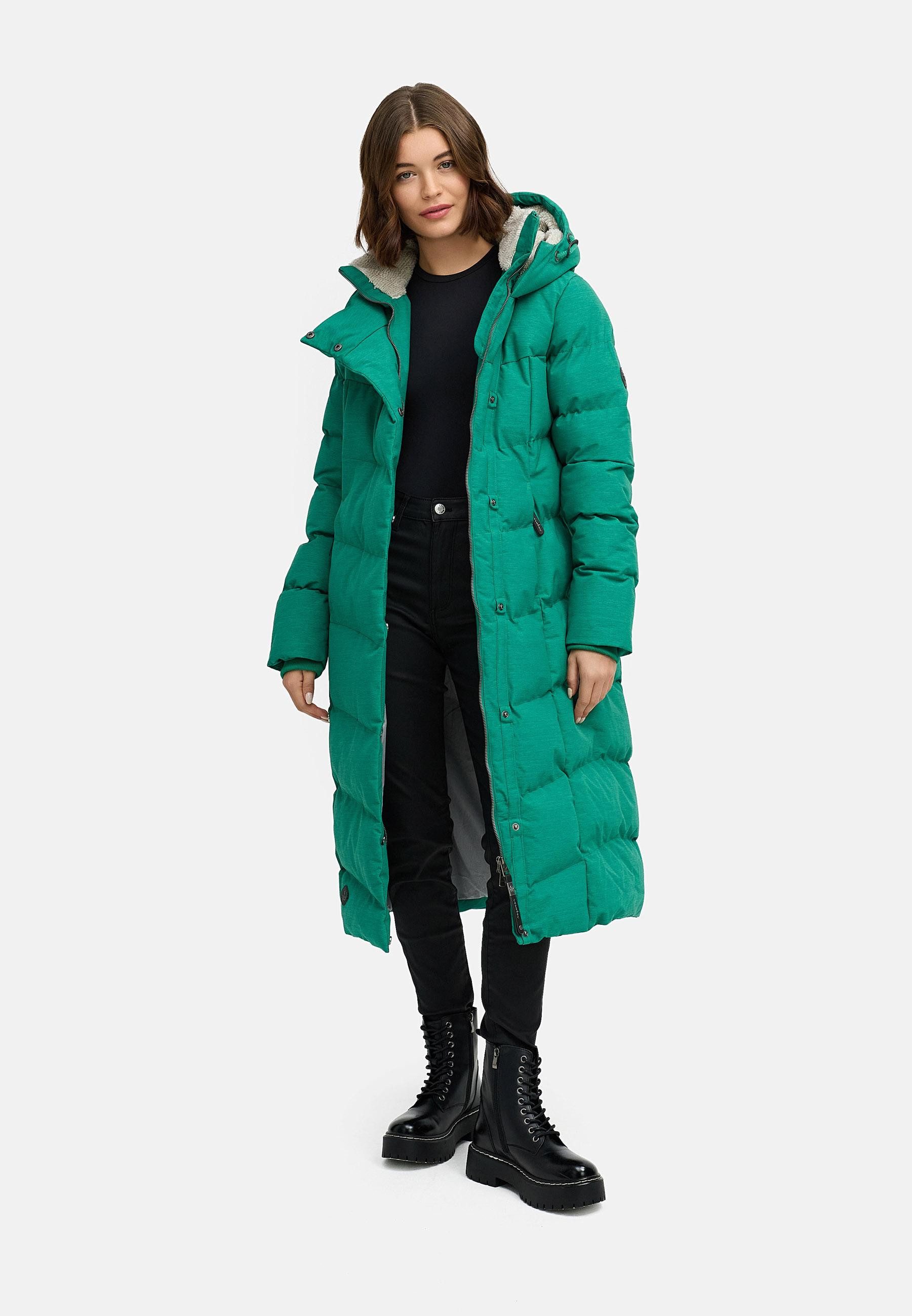 Ragwear Wintermantel Pavla Long extralanger Winterparka mit Teddyfutter und Kapuze – Bild 5 von 5